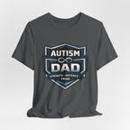 Autism Dad Shield Strength Pride | T-Shirt