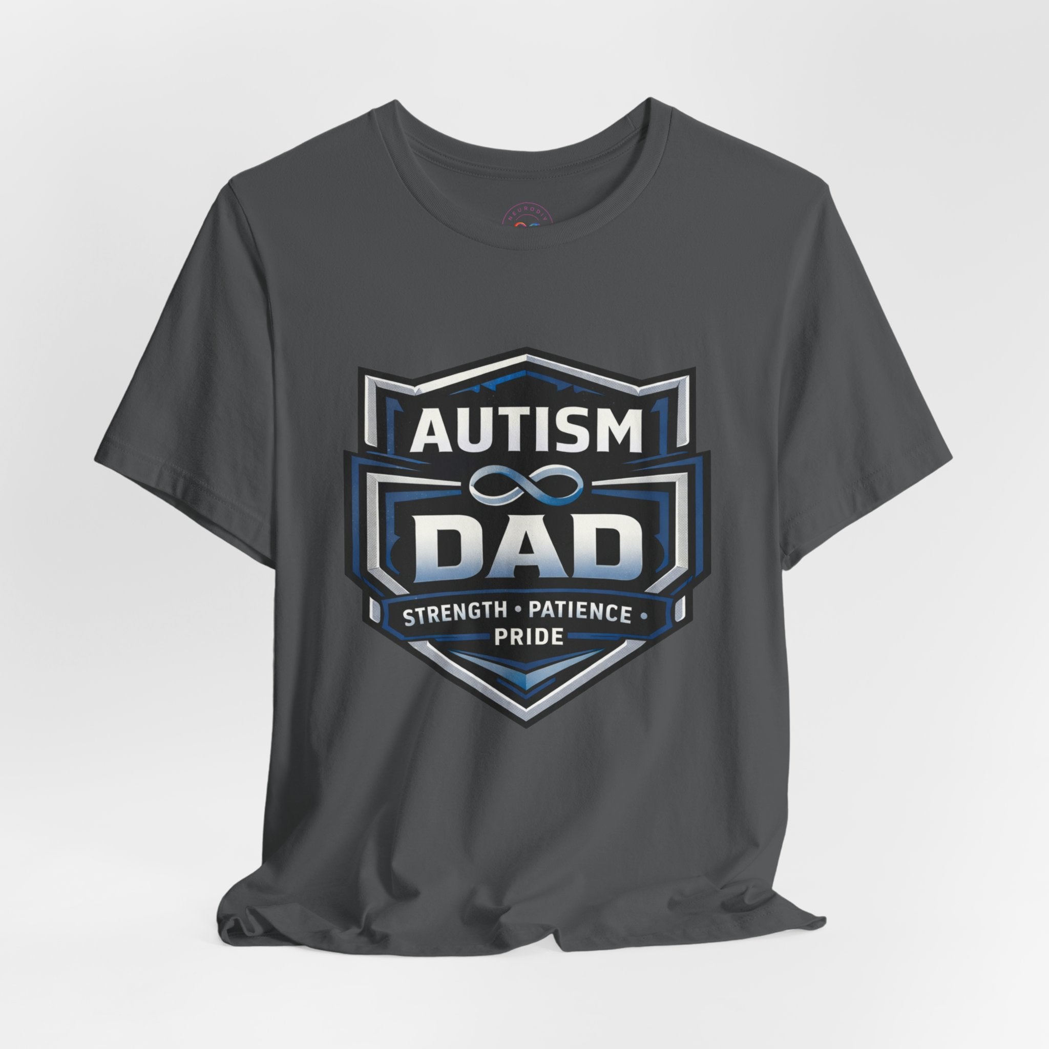 Autism Dad Shield Strength Pride | T-Shirt