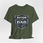 Autism Dad Shield Strength Pride | T-Shirt