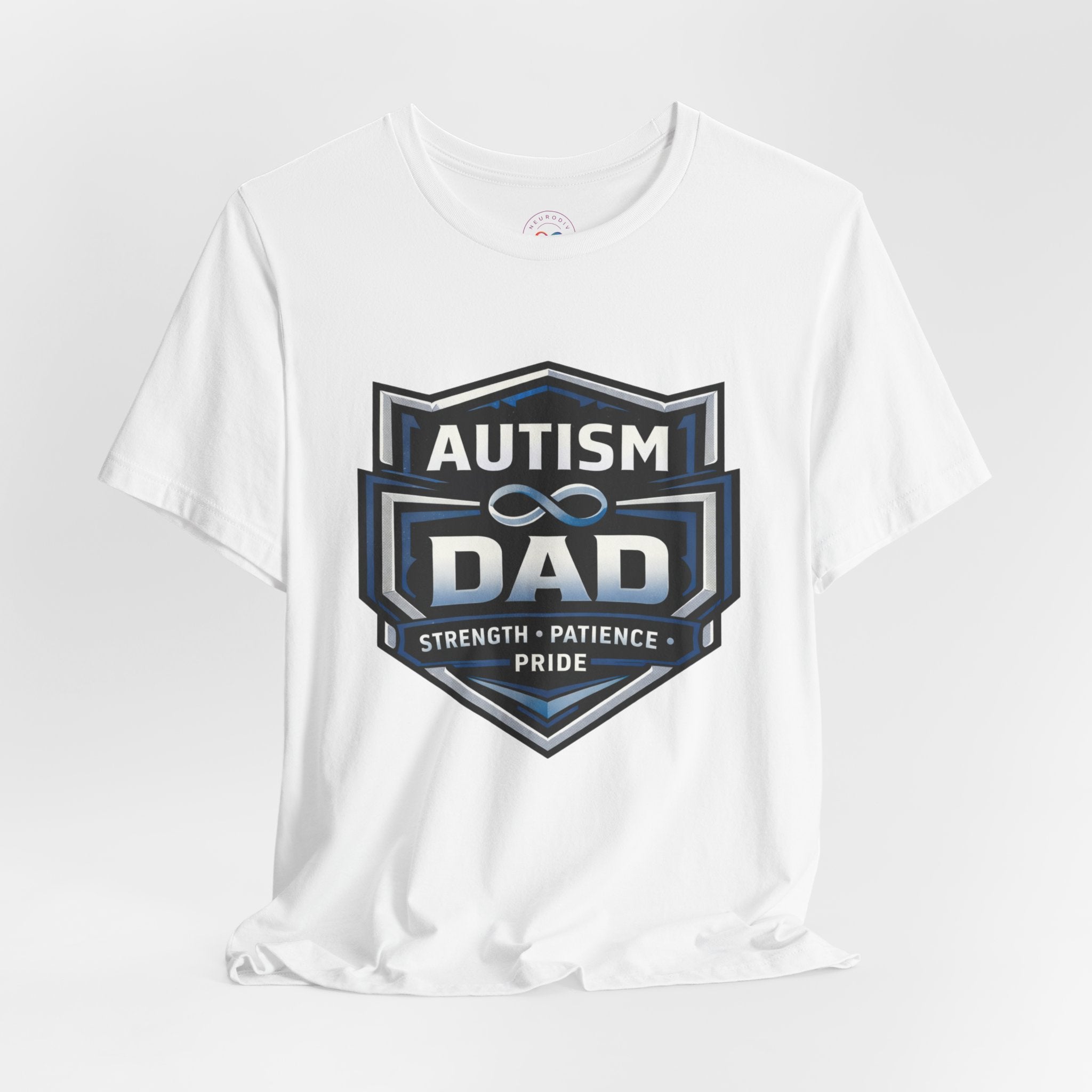 Autism Dad Shield Strength Pride | T-Shirt