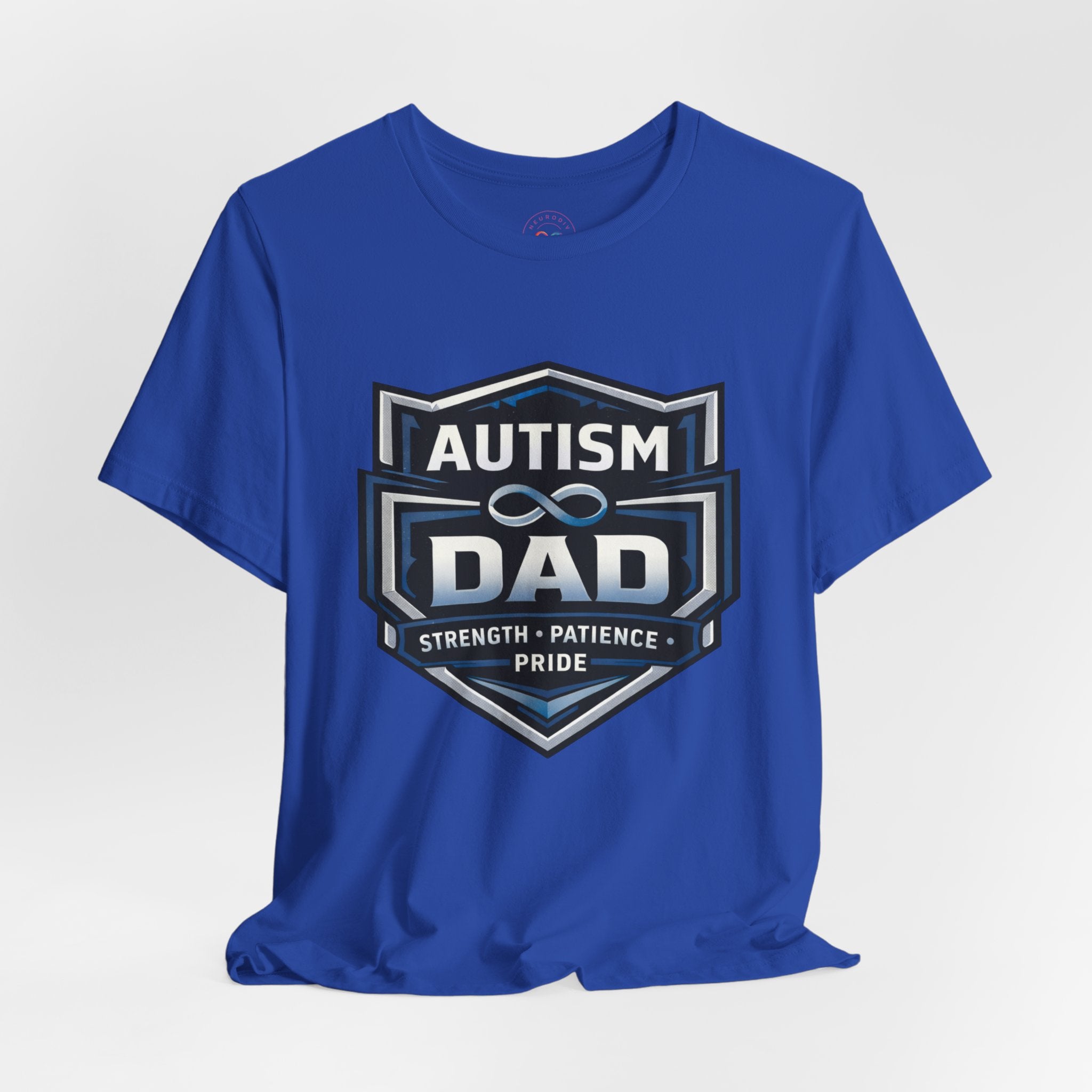 Autism Dad Shield Strength Pride | T-Shirt