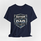 Autism Dad Shield Strength Pride | T-Shirt