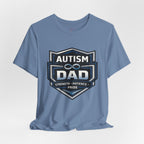 Autism Dad Shield Strength Pride | T-Shirt