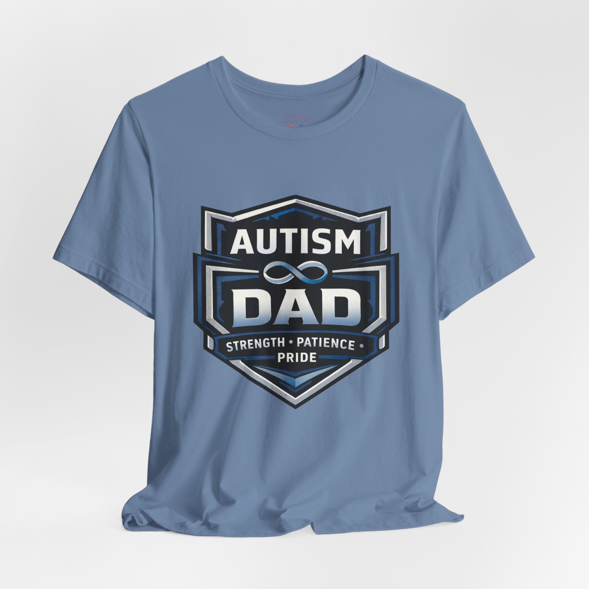 Autism Dad Shield Strength Pride | T-Shirt