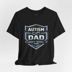 Autism Dad Shield Strength Pride | T-Shirt