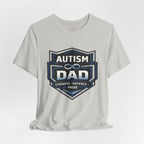 Autism Dad Shield Strength Pride | T-Shirt