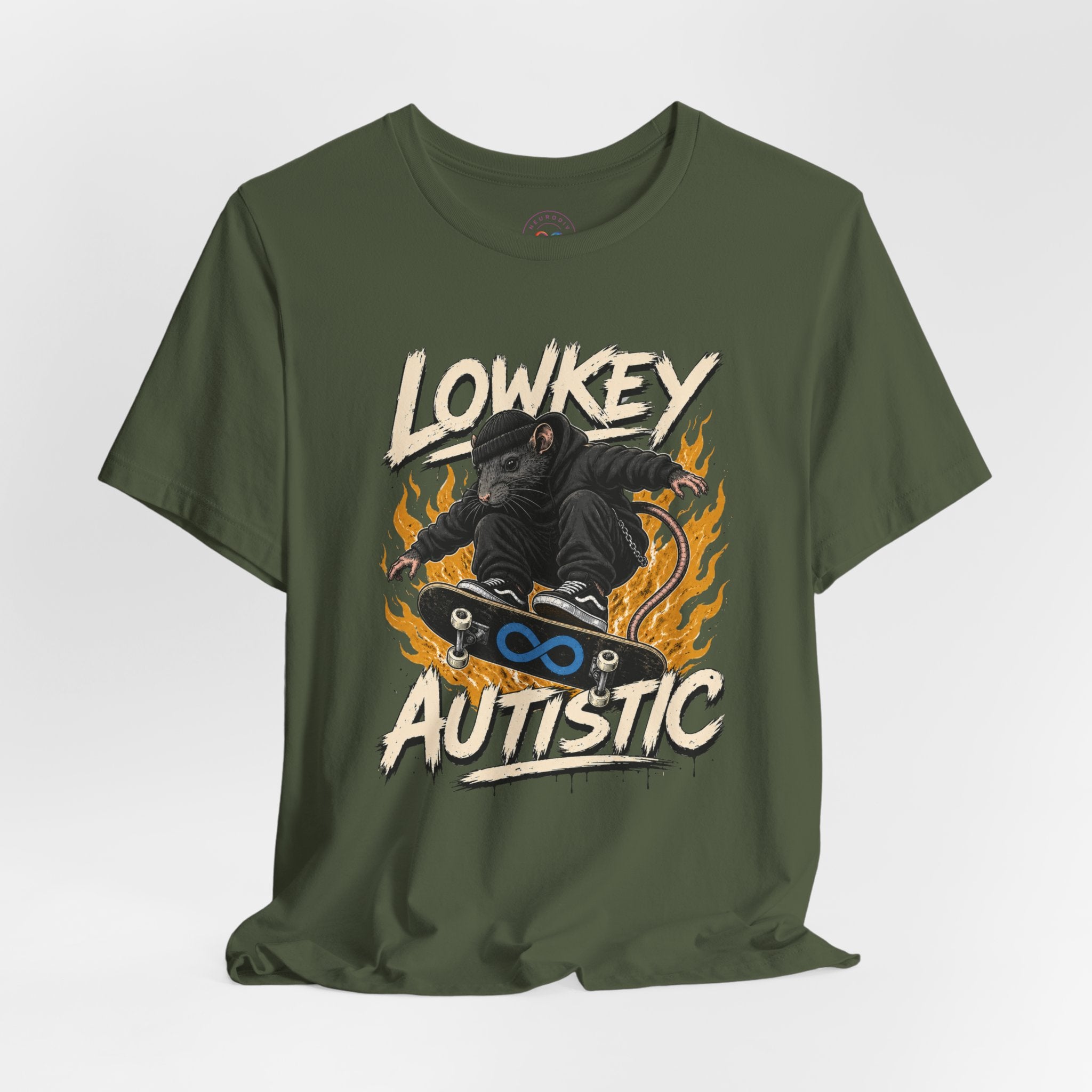Lowkey Autistic Skate Rat | T-Shirt