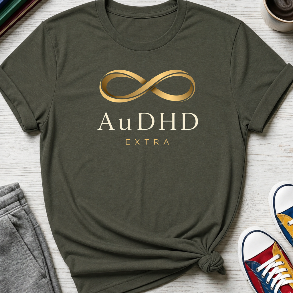 AuDHD Gold Infinity Extra | T-Shirt
