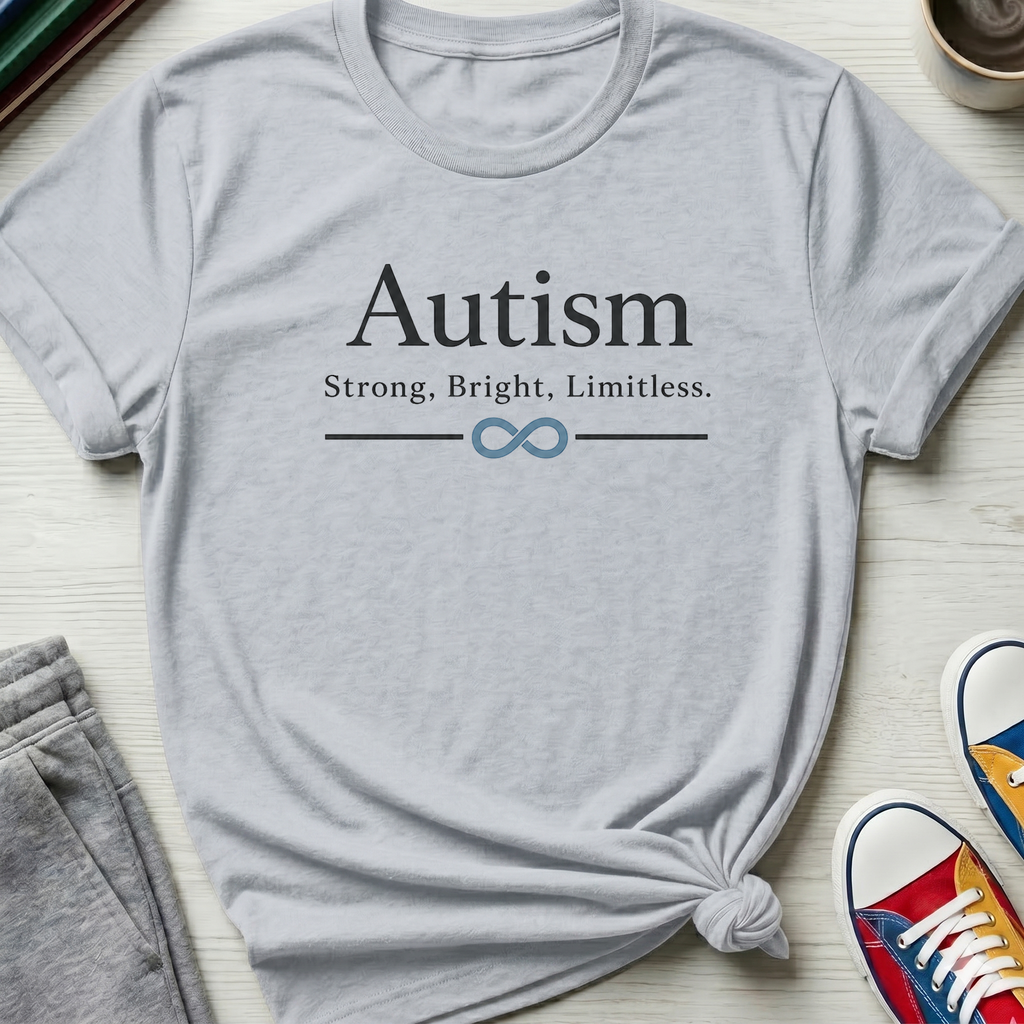 Autism Strong Bright Limitless | T-Shirt