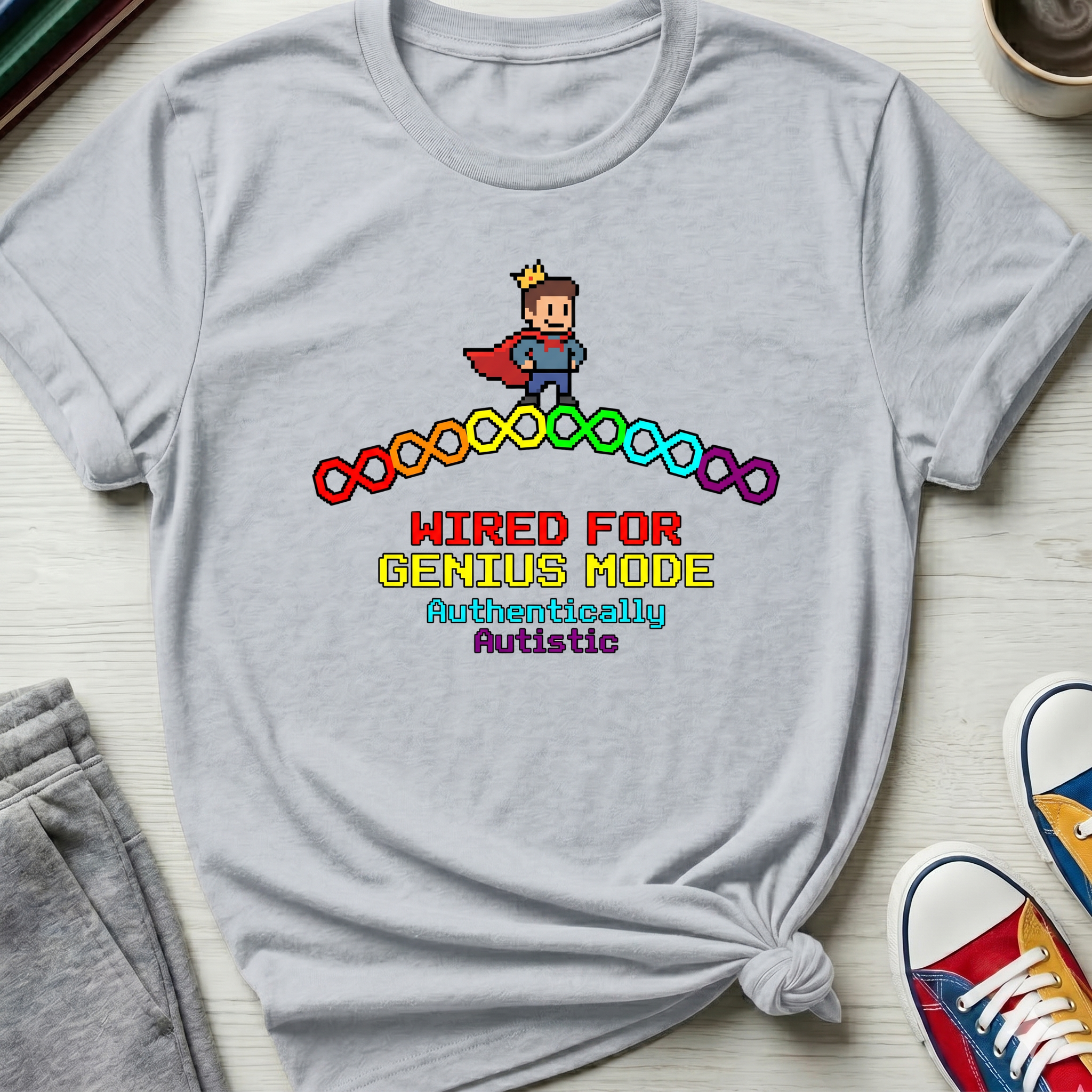 Wired for Genius Mode - Autistic | T-Shirt