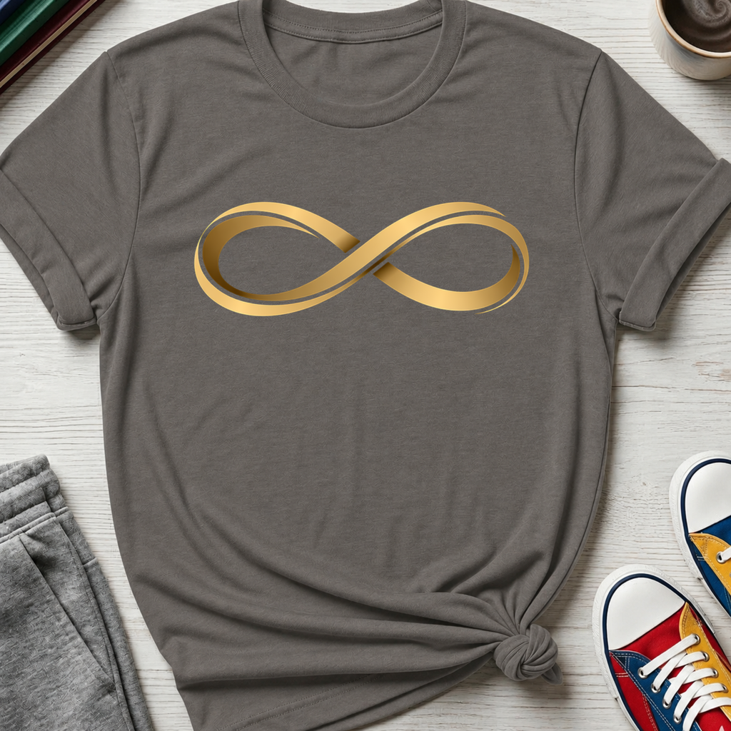 AuDHD Gold Infinity Loop | T-Shirt