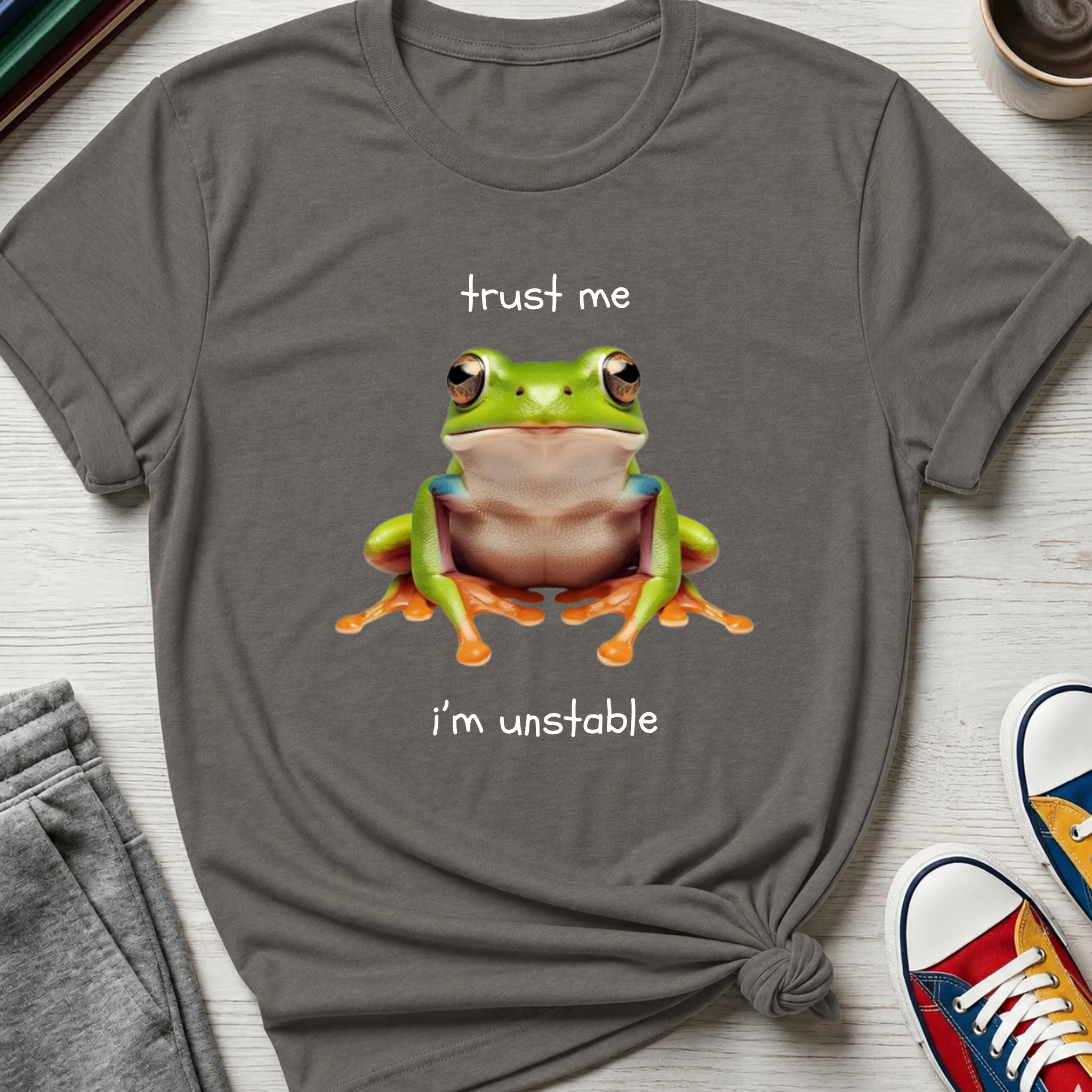 Trust Me I'm Unstable Tree Frog | T-Shirt