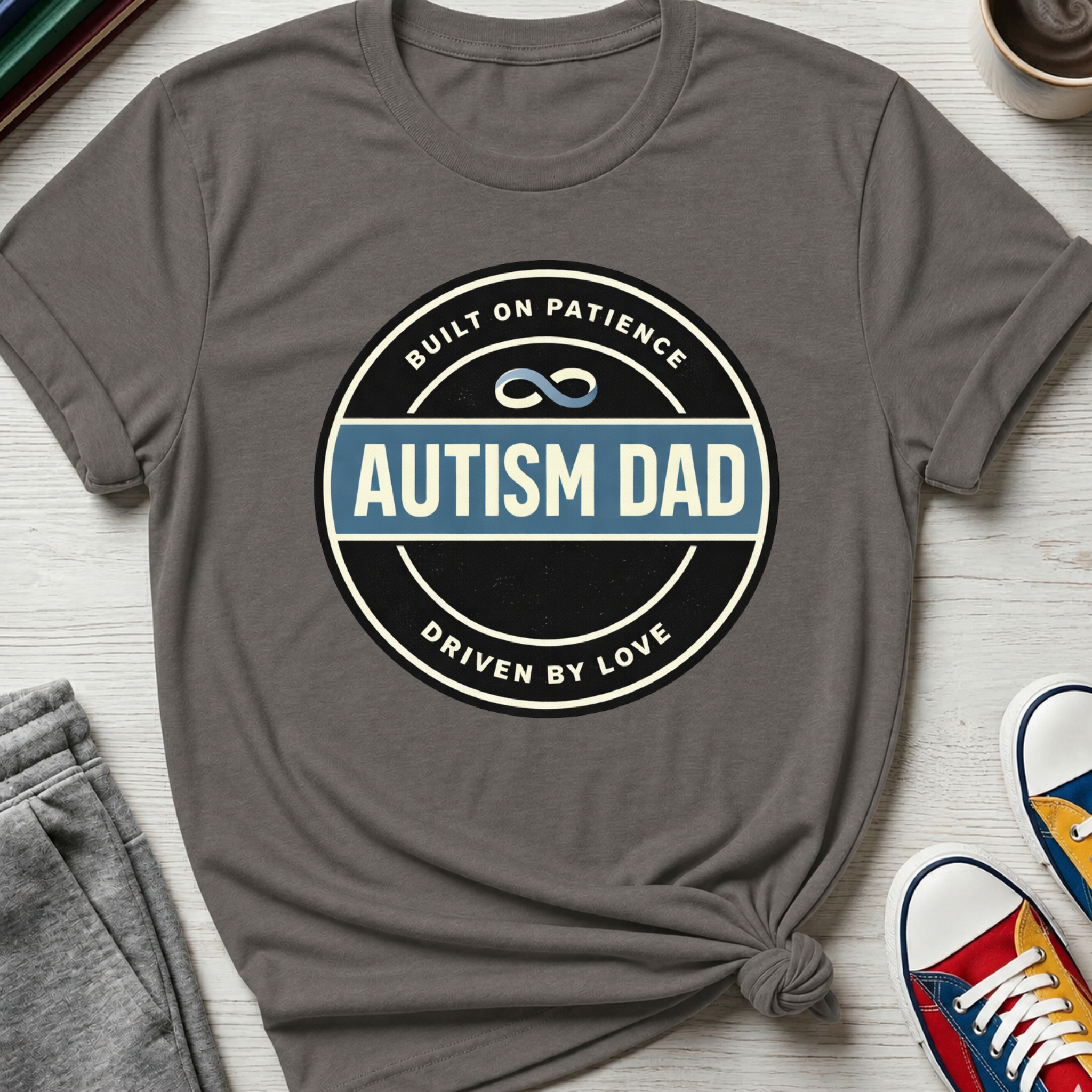 Autism Dad Built on Patience | T-Shirt