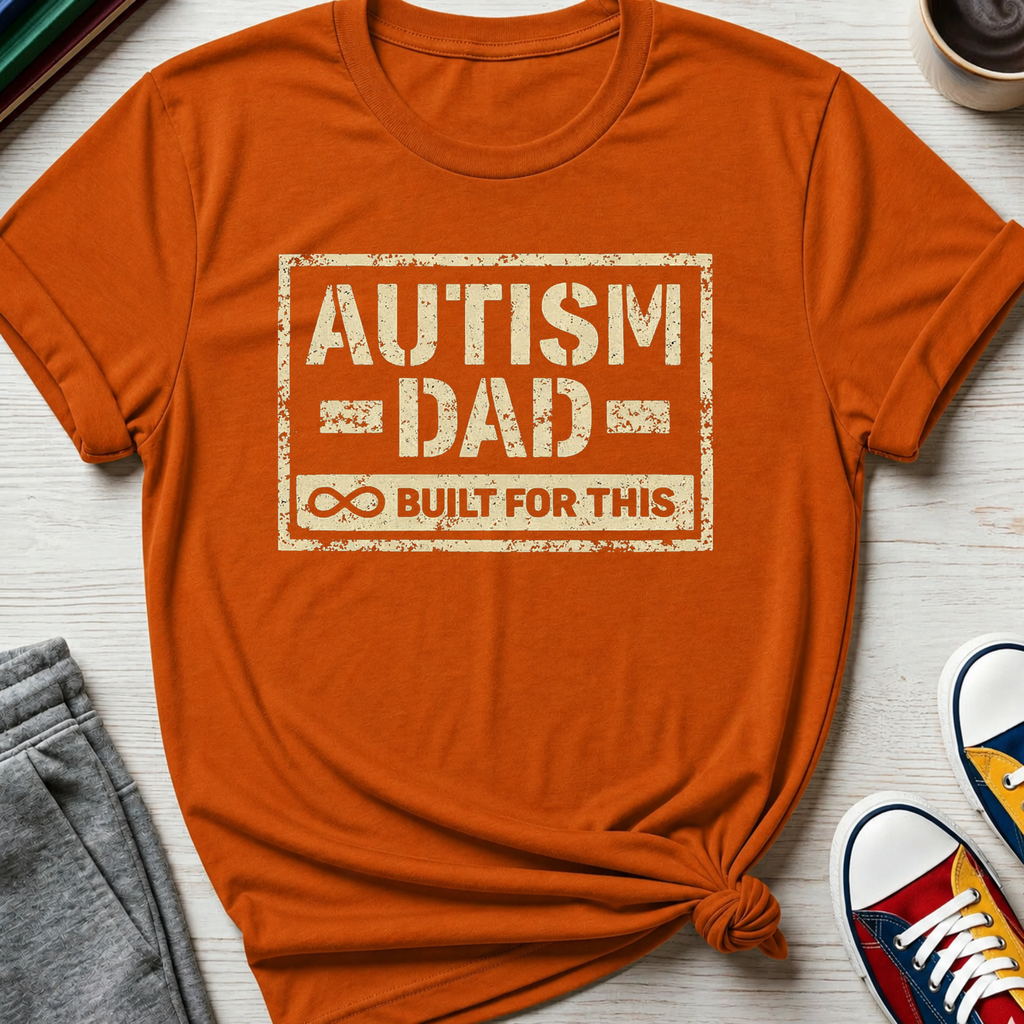 Autism Dad Built for This | T-Shirt