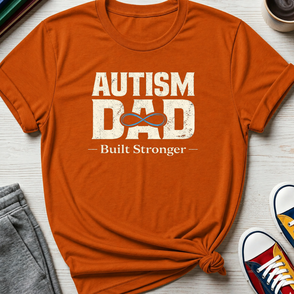 Autism Dad Built Stronger | T-Shirt