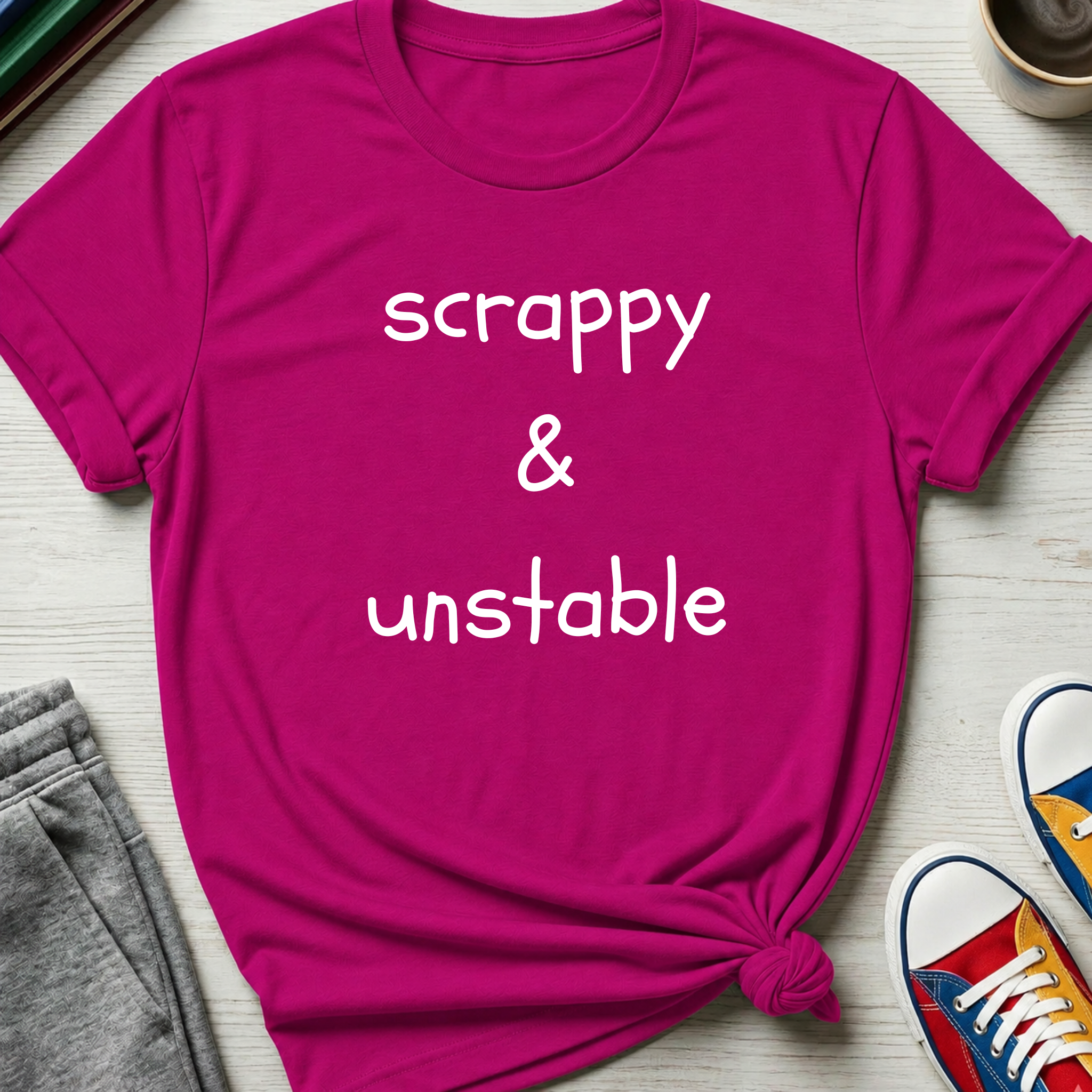 Scrappy & Unstable Text | T-Shirt