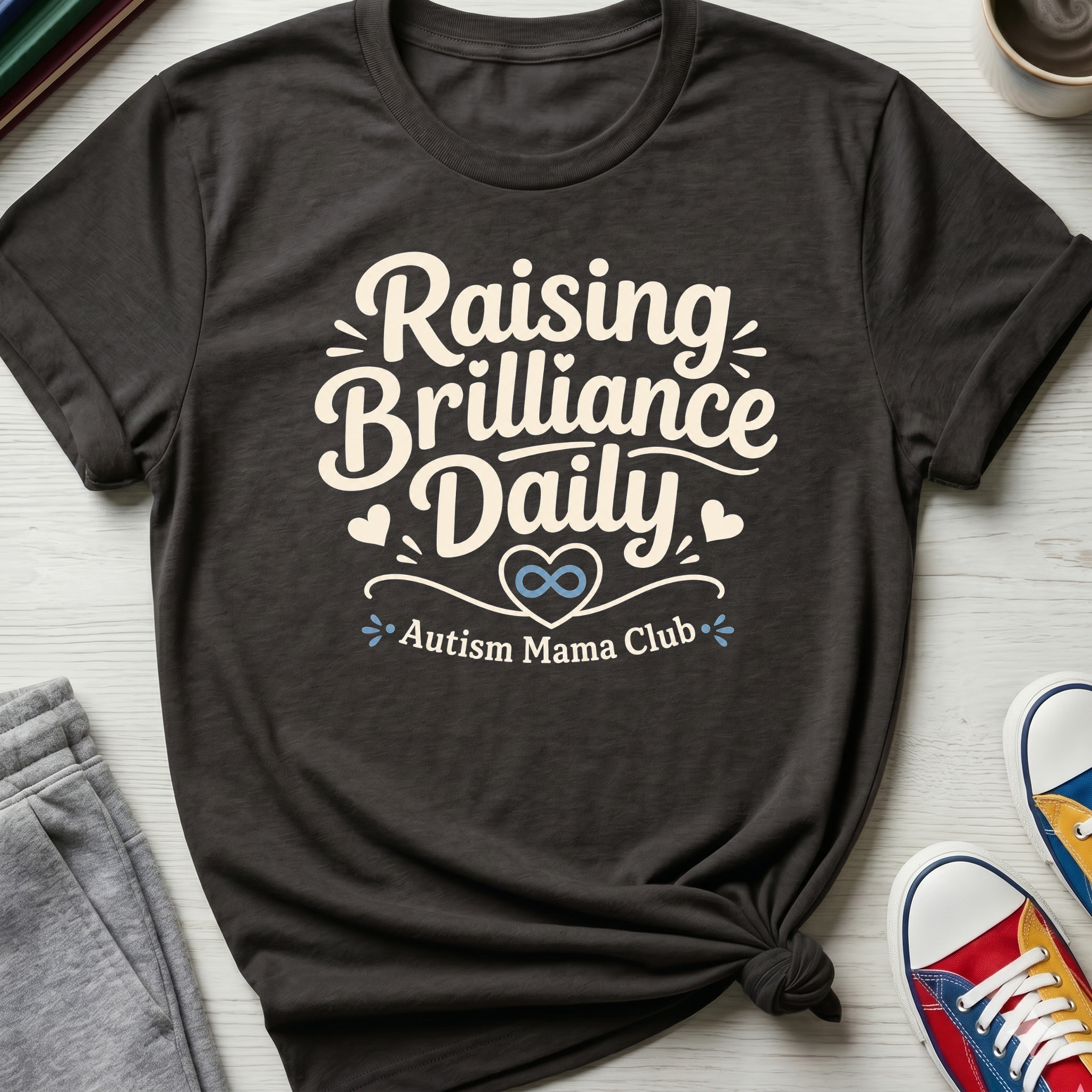 Autism Mama Raising Brilliance Daily | T-Shirt