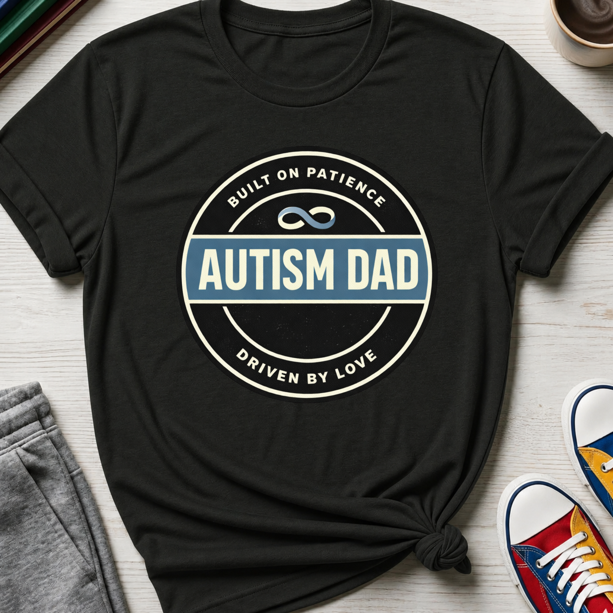 Autism Dad Built on Patience | T-Shirt