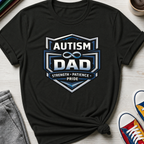Autism Dad Shield Strength Pride | T-Shirt