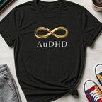 AuDHD Gold Infinity Loop | T-Shirt