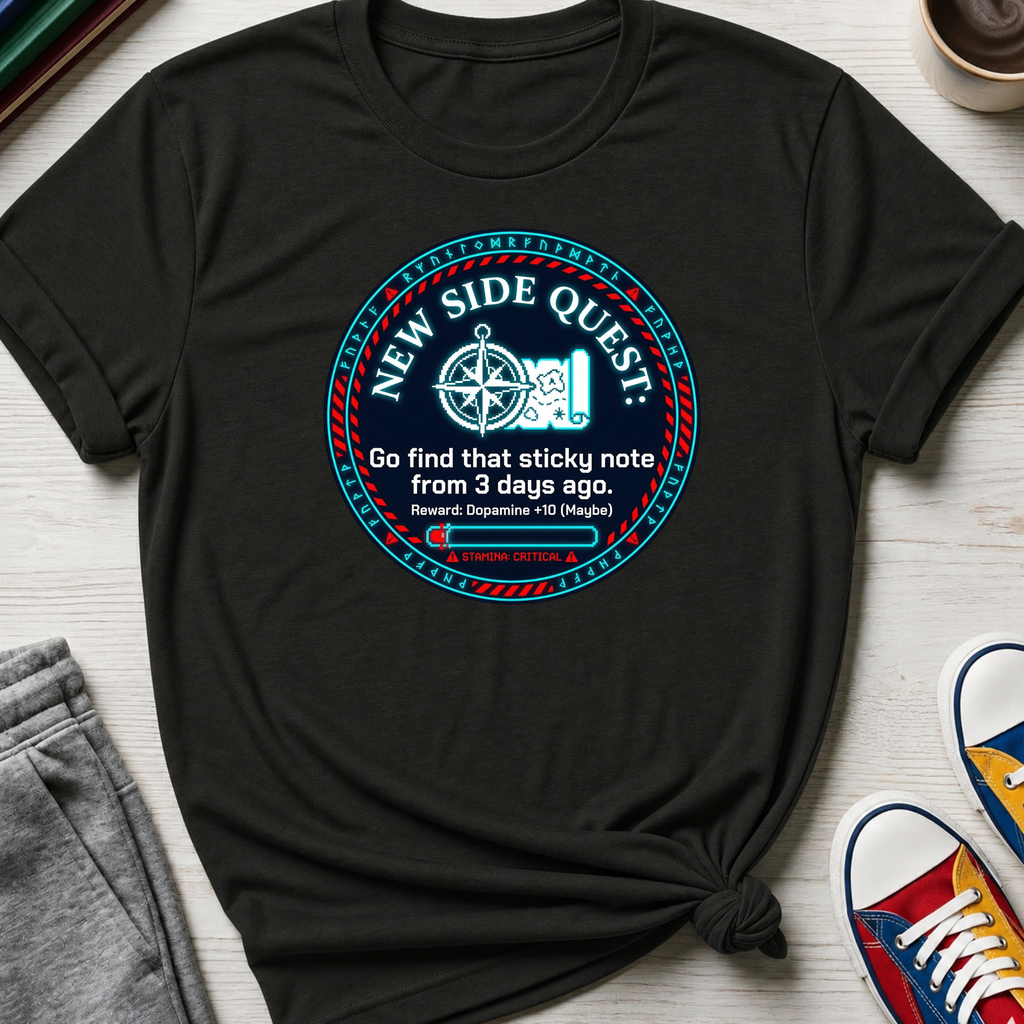 New Side Quest Medallion  | T-Shirt