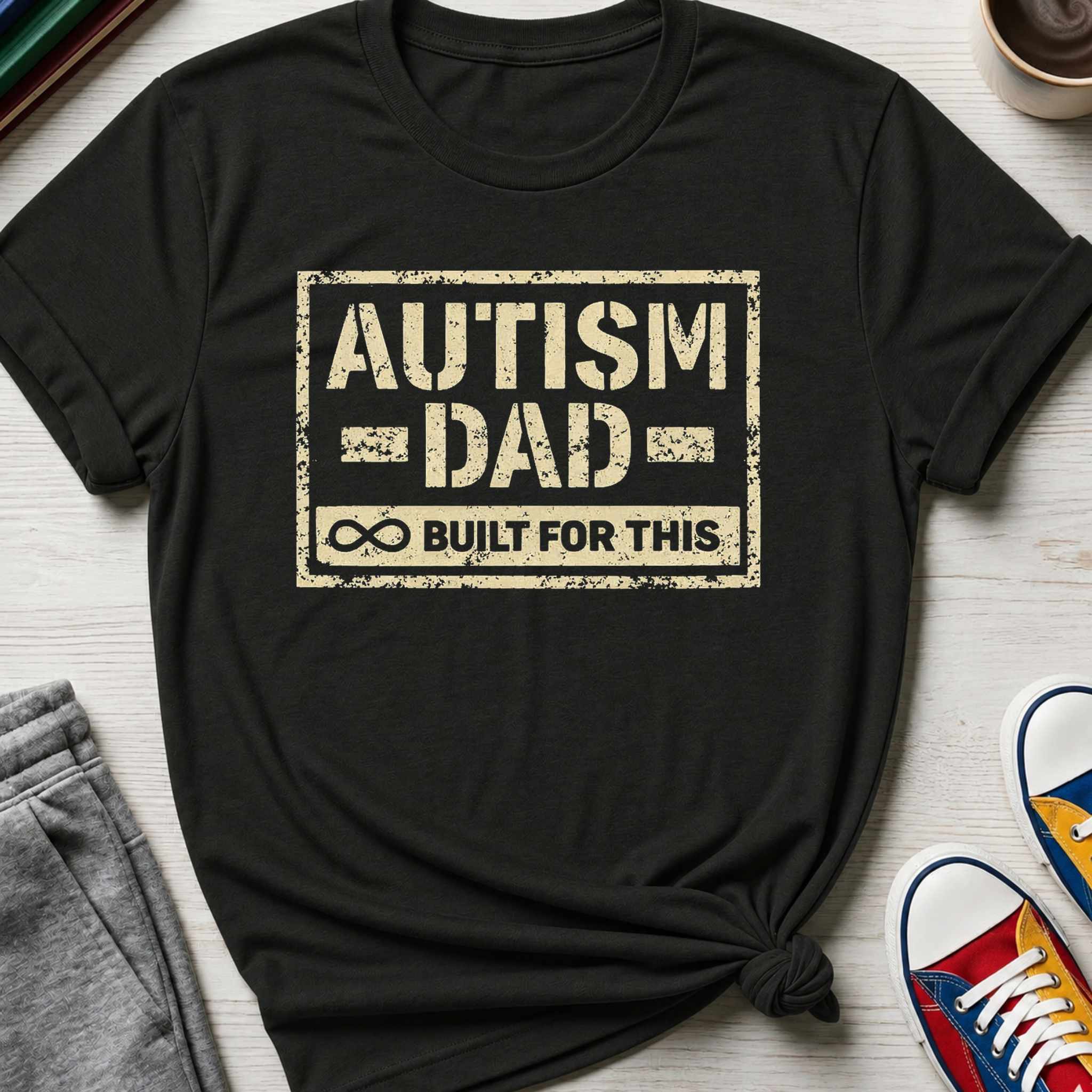 Autism Dad Built for This | T-Shirt