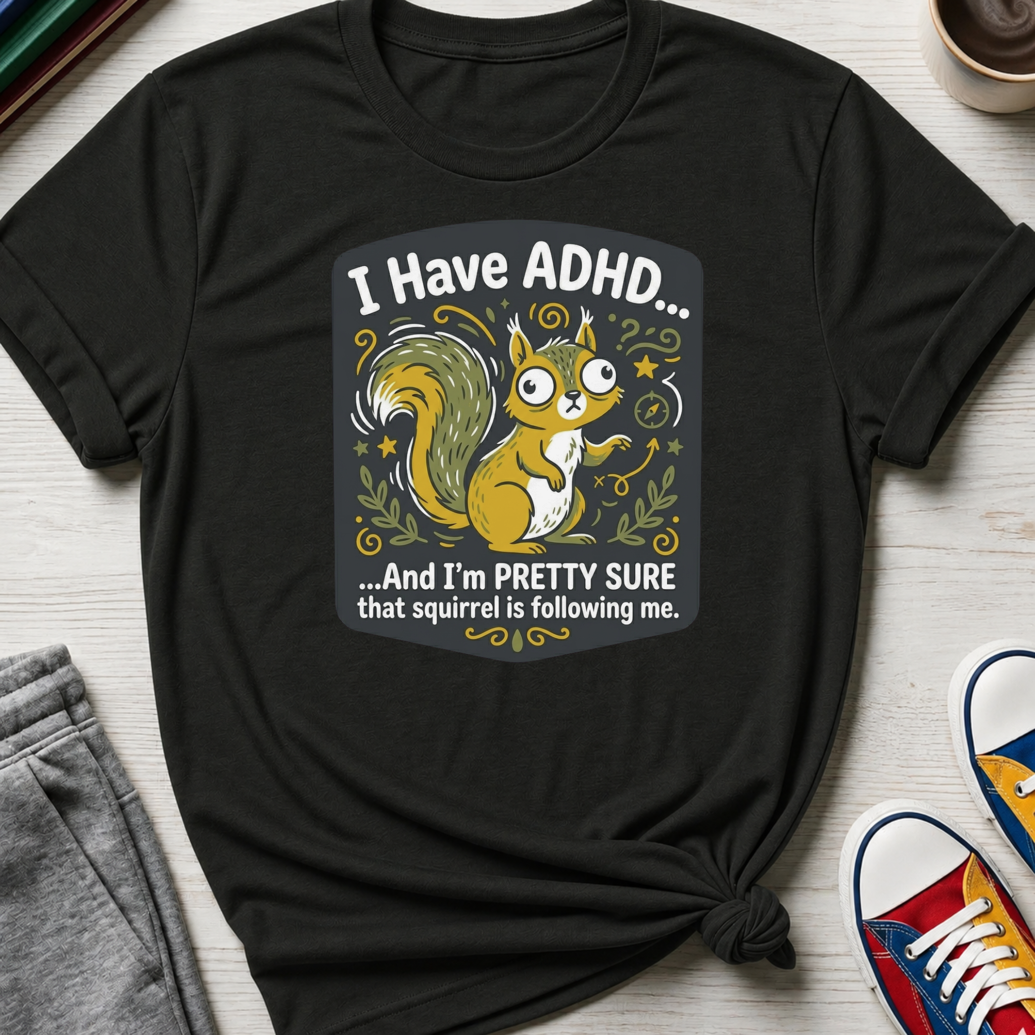 ADHD Stalking Squirrel | T-Shirt
