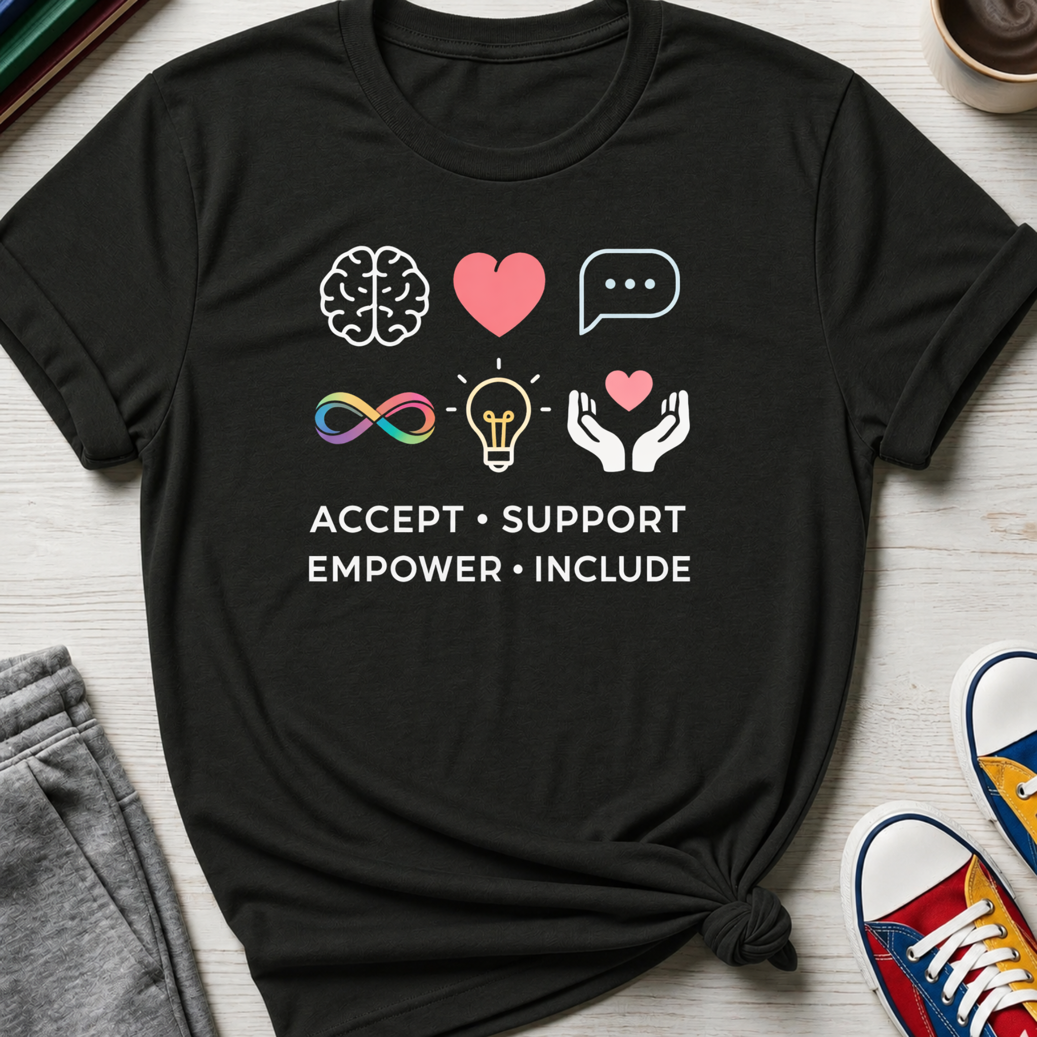Neurodiv Accept Support Empower Include  | T-Shirt