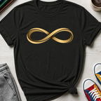 AuDHD Gold Infinity Loop | T-Shirt