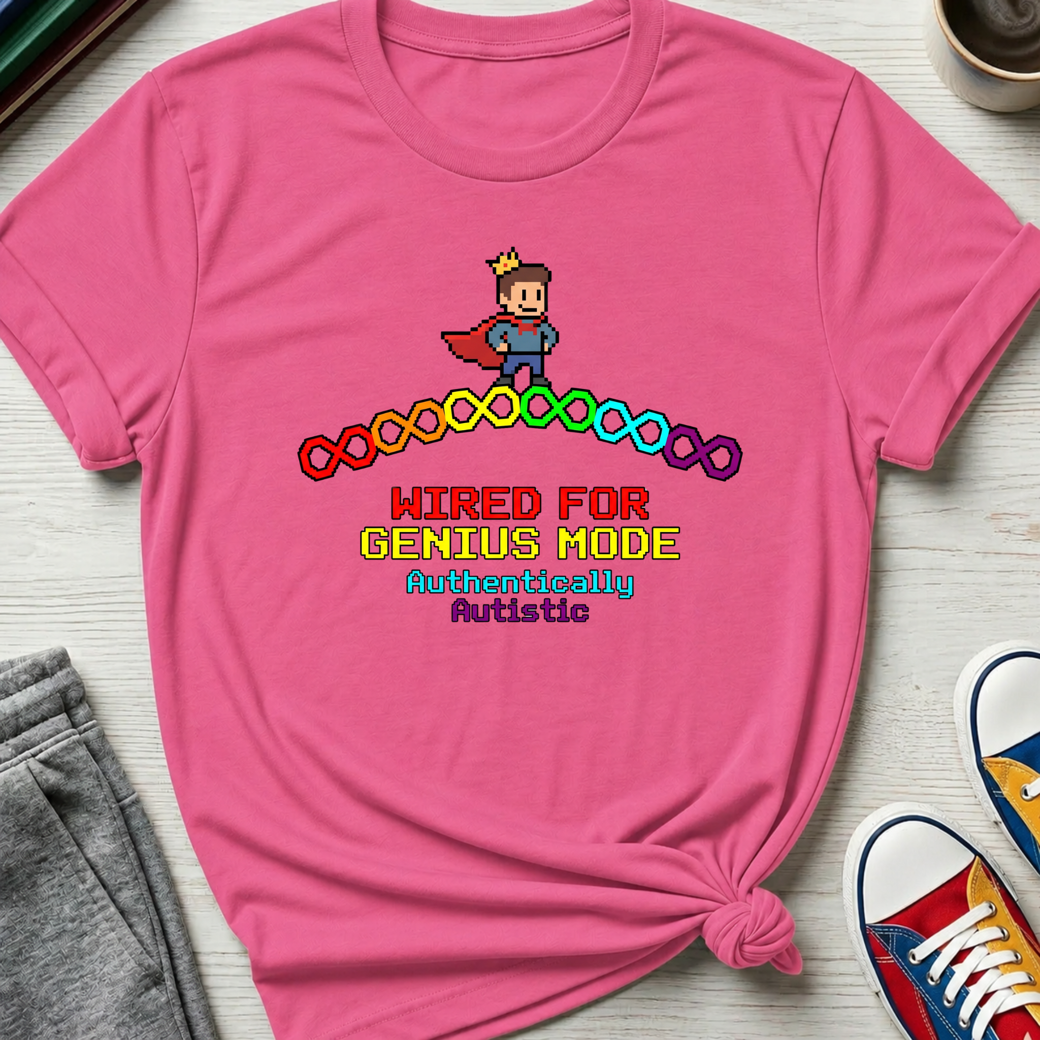 Wired for Genius Mode - Autistic | T-Shirt