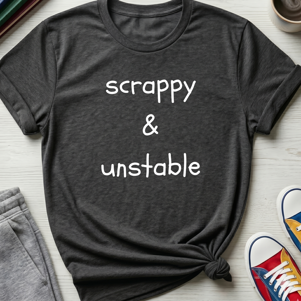 Scrappy & Unstable Text | T-Shirt