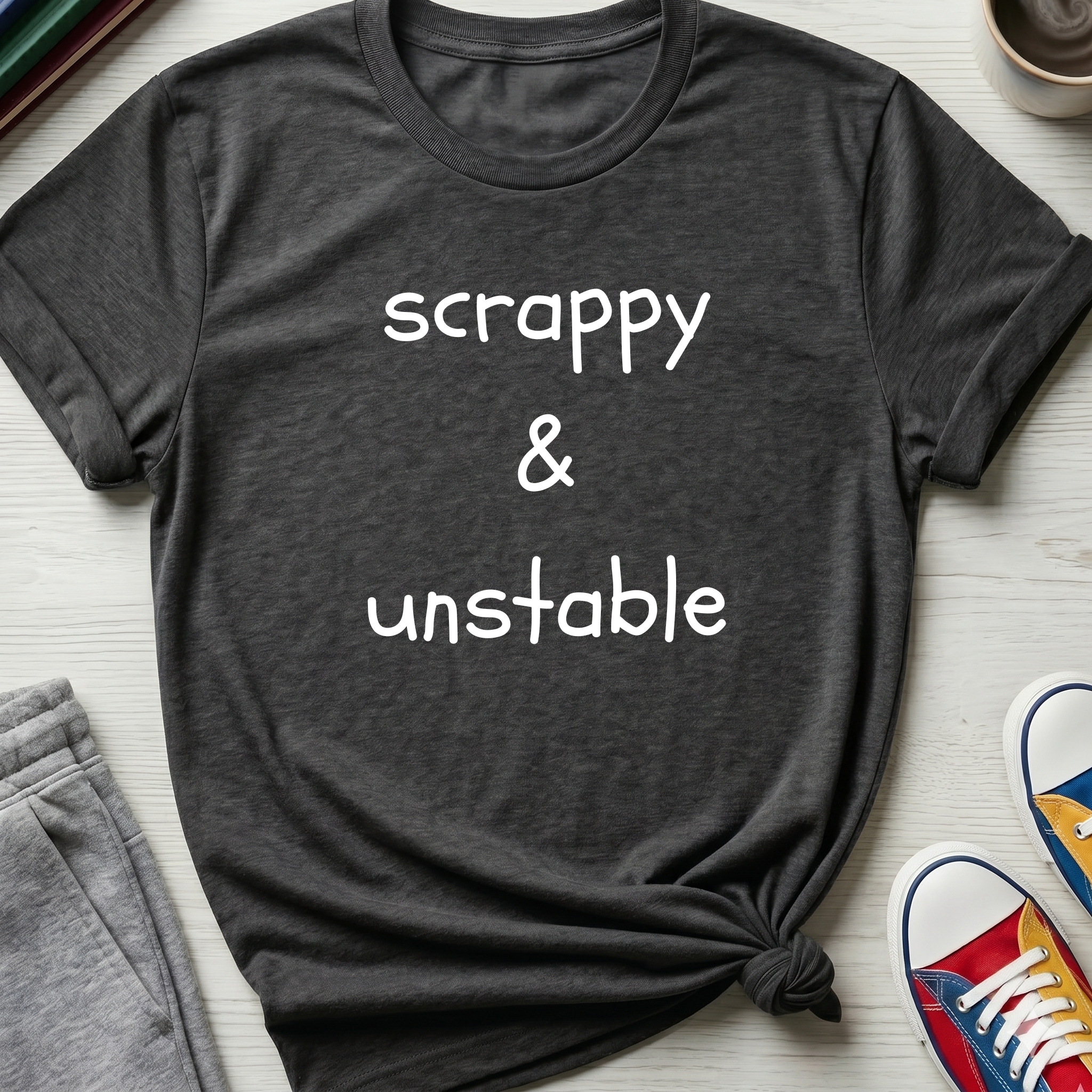 Scrappy & Unstable Text | T-Shirt