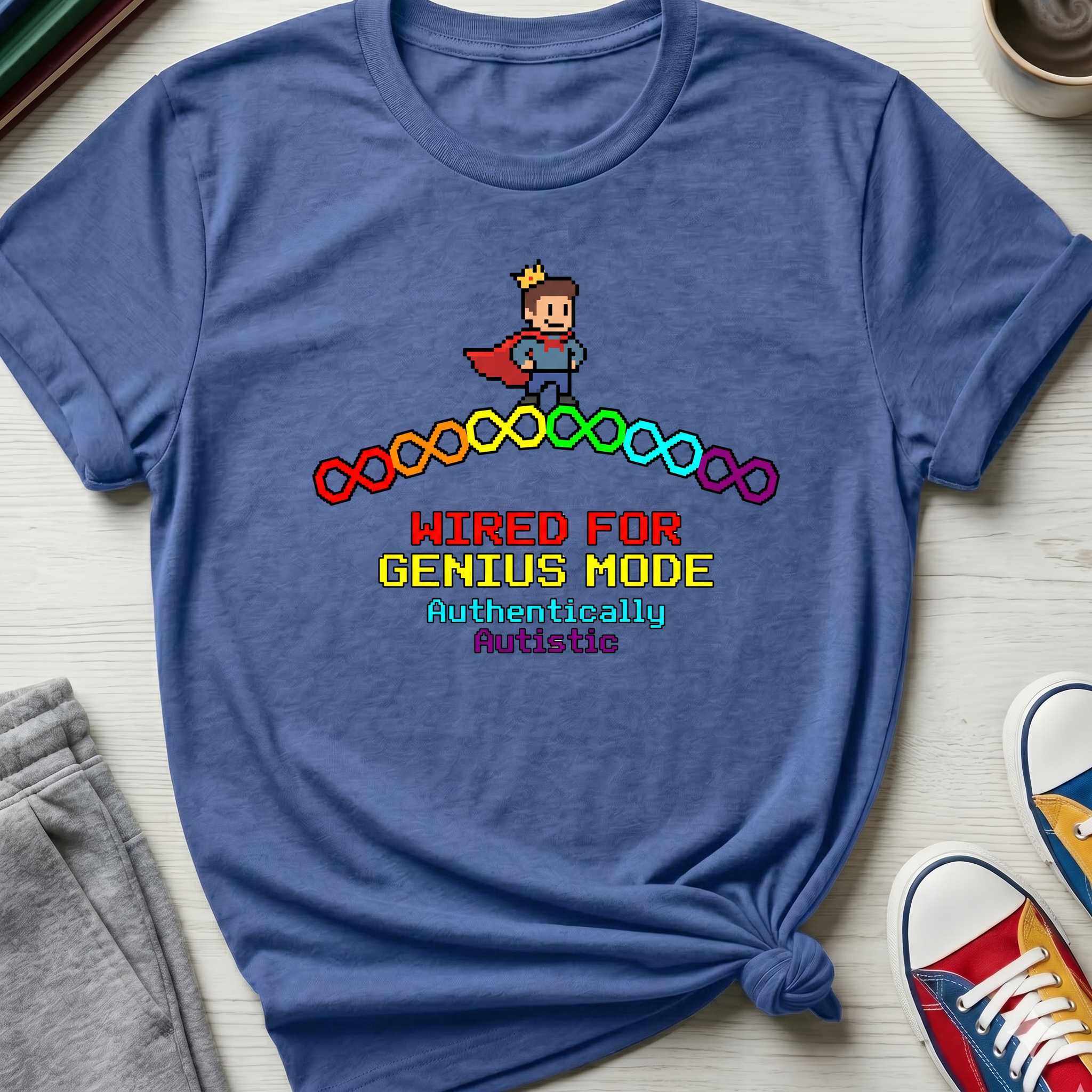 Wired for Genius Mode - Autistic | T-Shirt