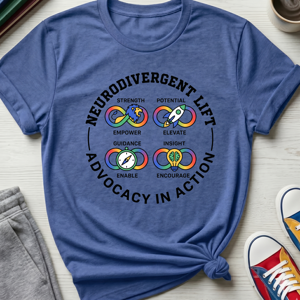 Neurodiv Lift Advocacy in Action | T-Shirt
