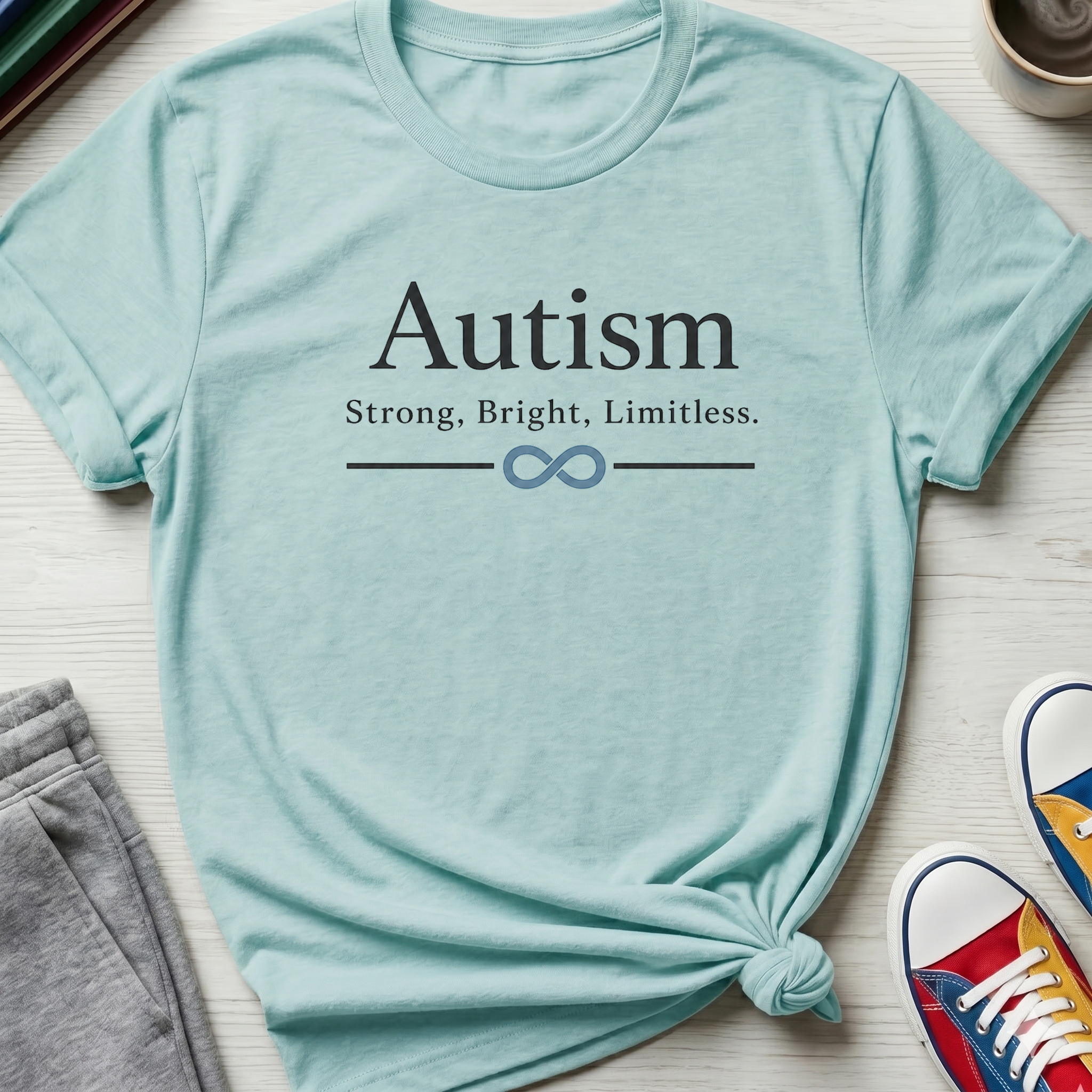Autism Strong Bright Limitless | T-Shirt