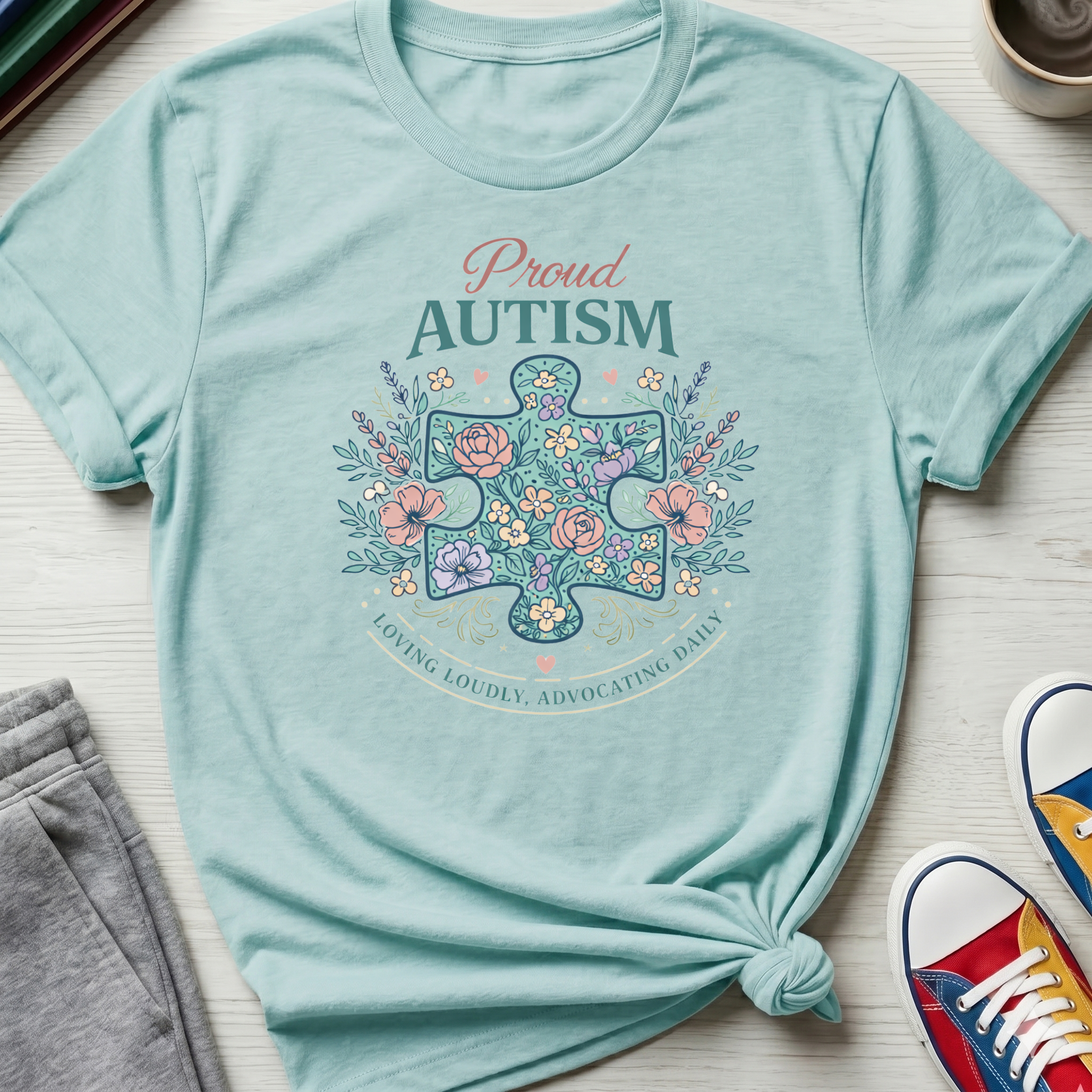 Autism Proud Loving Loudly | T-Shirt
