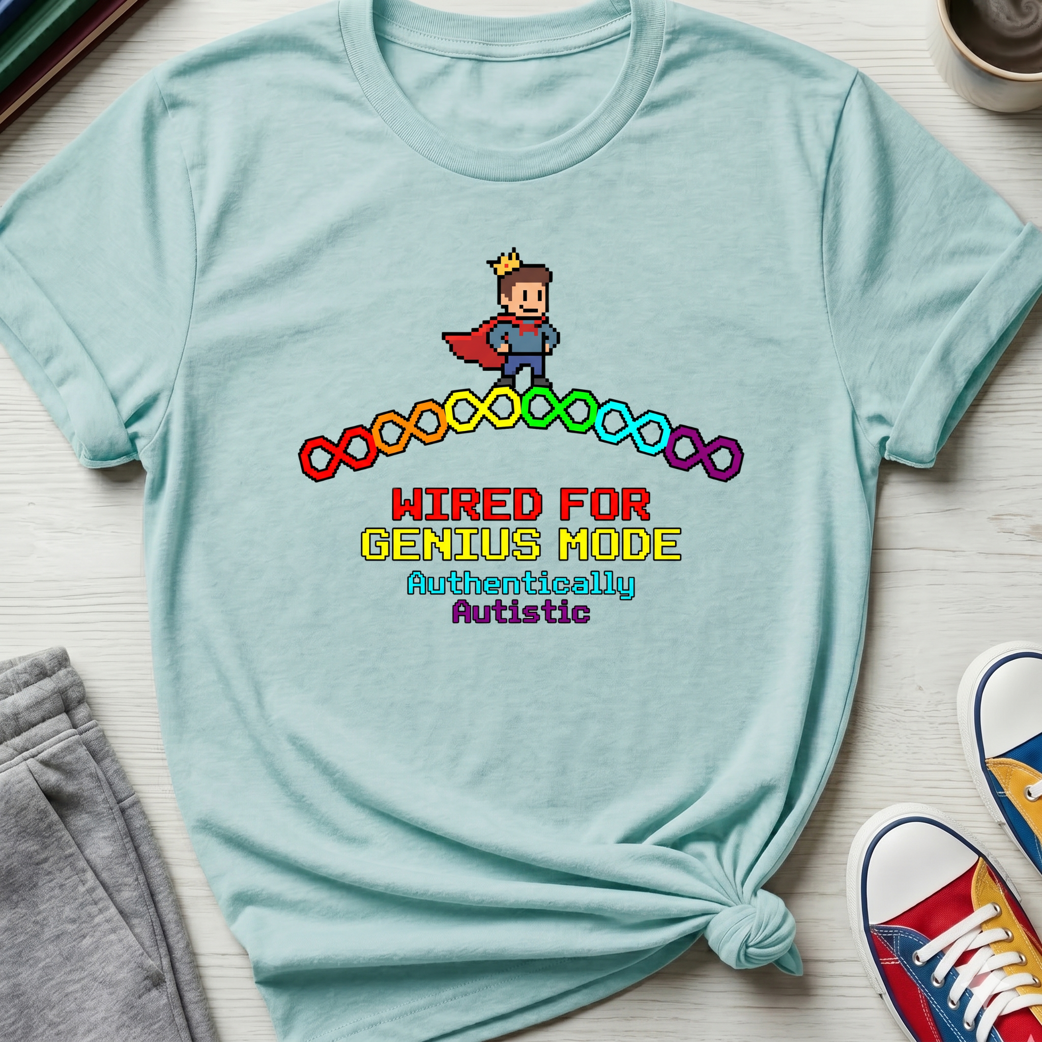 Wired for Genius Mode - Autistic | T-Shirt