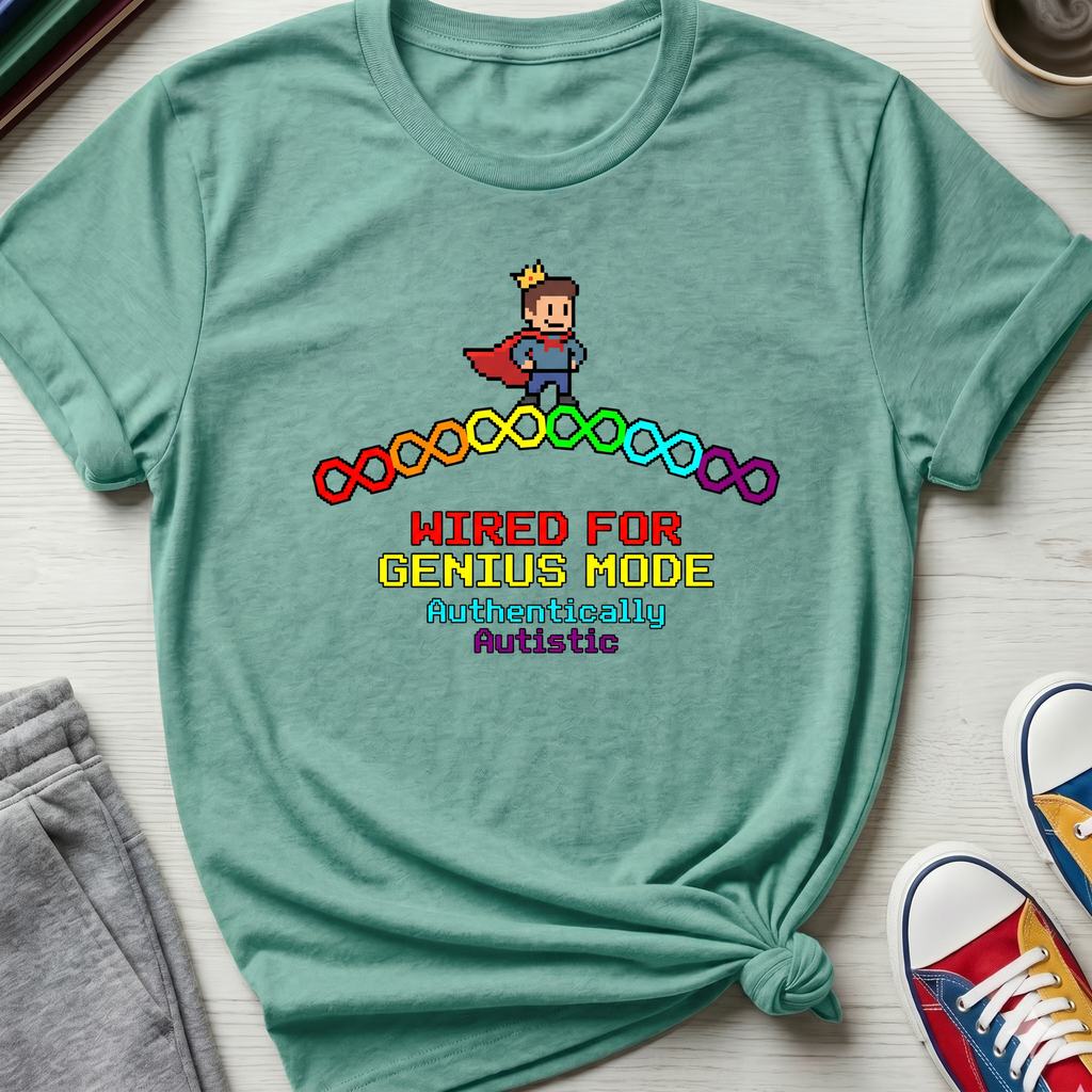 Wired for Genius Mode - Autistic | T-Shirt
