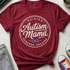 Autism Mama Badge Raising Amazing | T-Shirt