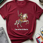 Not Here to Blend In Floral Knight | T-Shirt