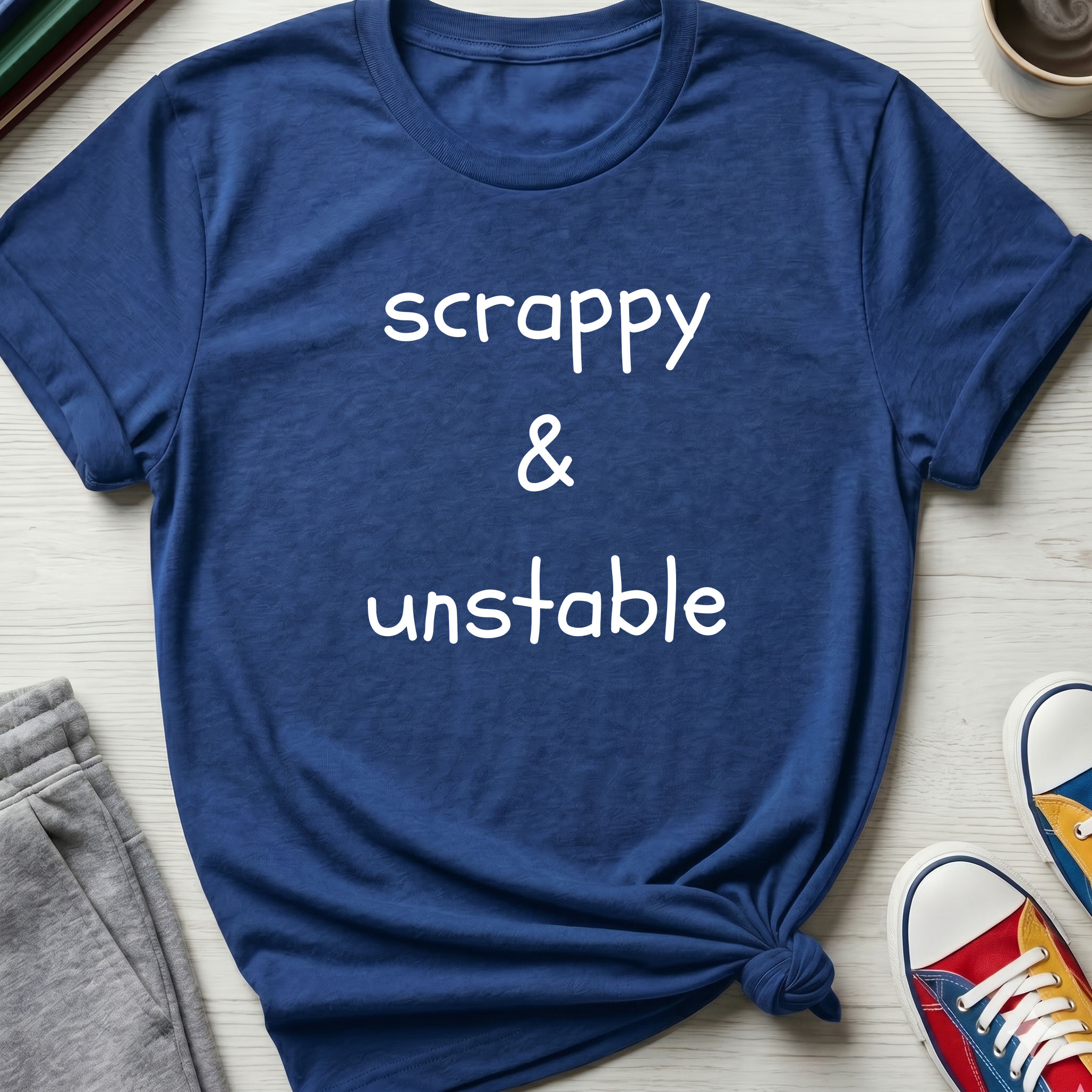 Scrappy & Unstable Text | T-Shirt