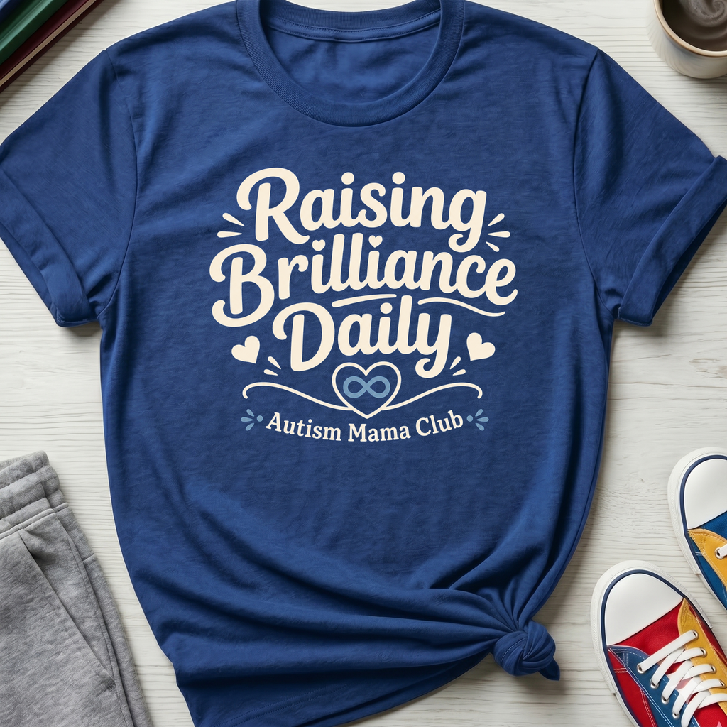 Autism Mama Raising Brilliance Daily | T-Shirt