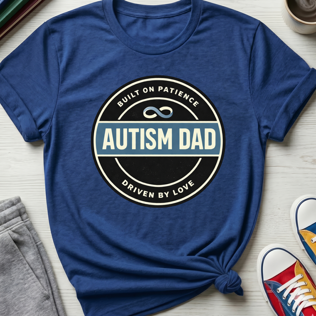 Autism Dad Built on Patience | T-Shirt