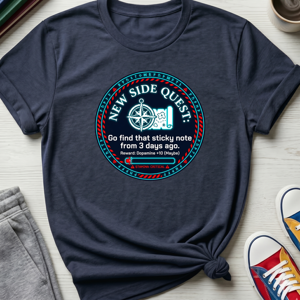 New Side Quest Medallion  | T-Shirt