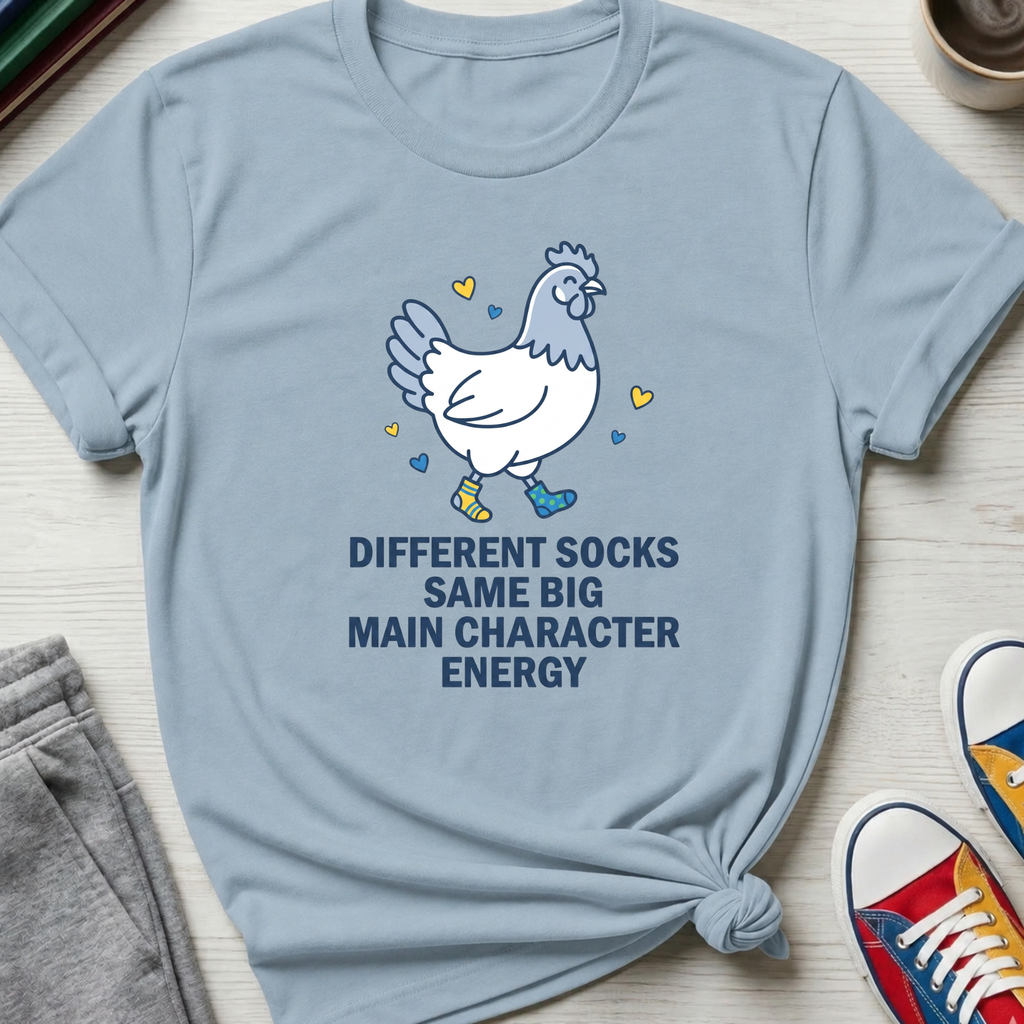 Different Socks Same Main Character Energy | T-Shirt