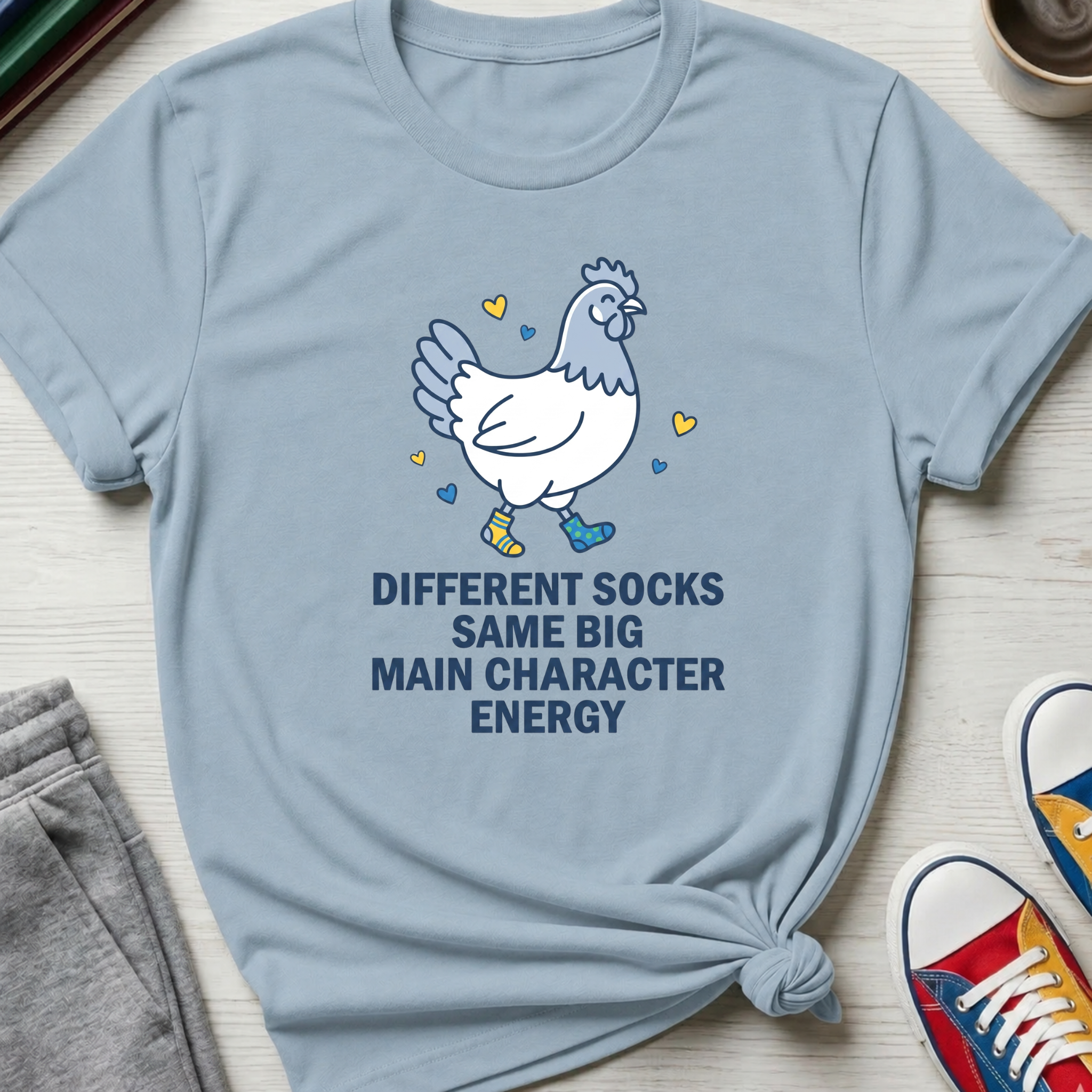 Different Socks Same Main Character Energy | T-Shirt