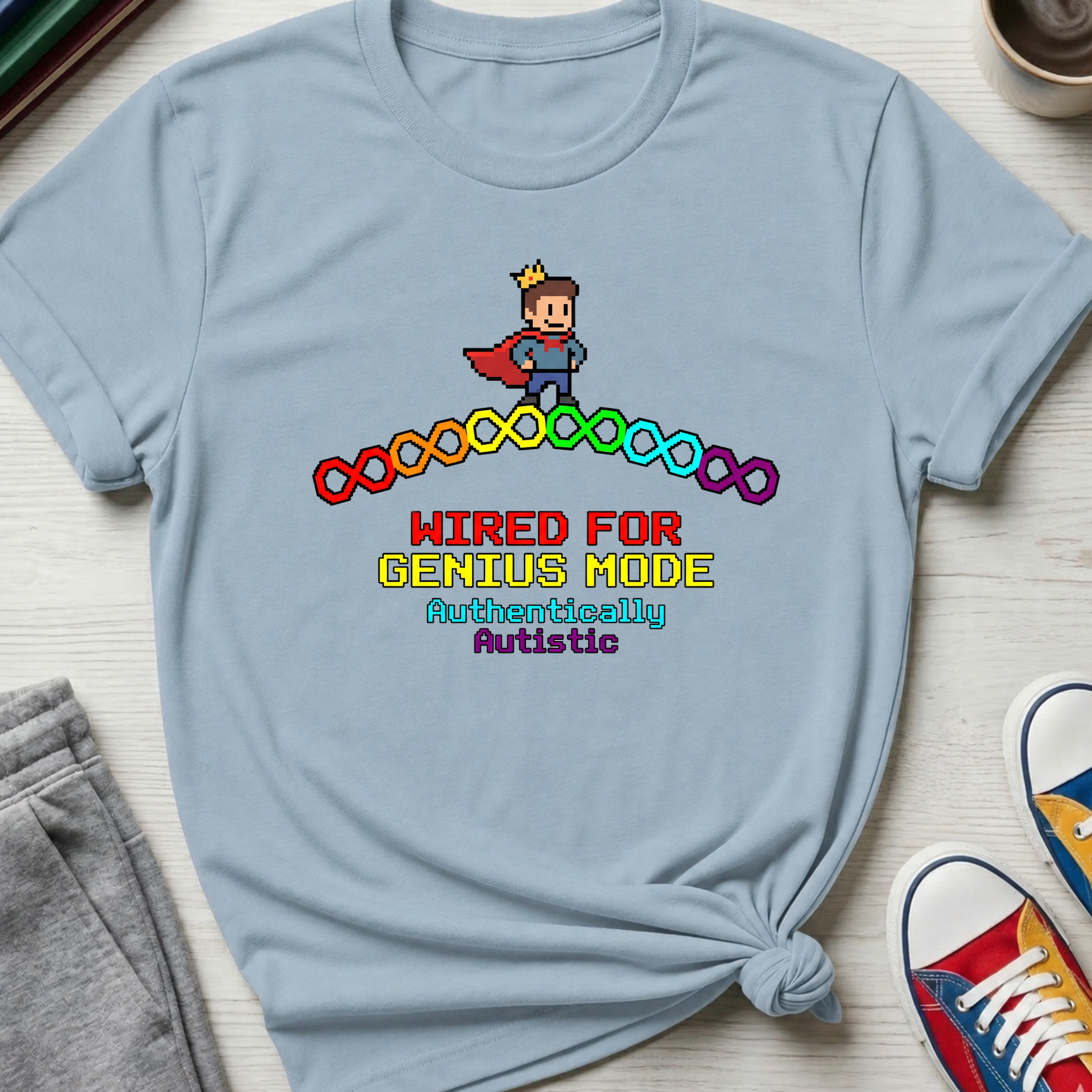 Wired for Genius Mode - Autistic | T-Shirt