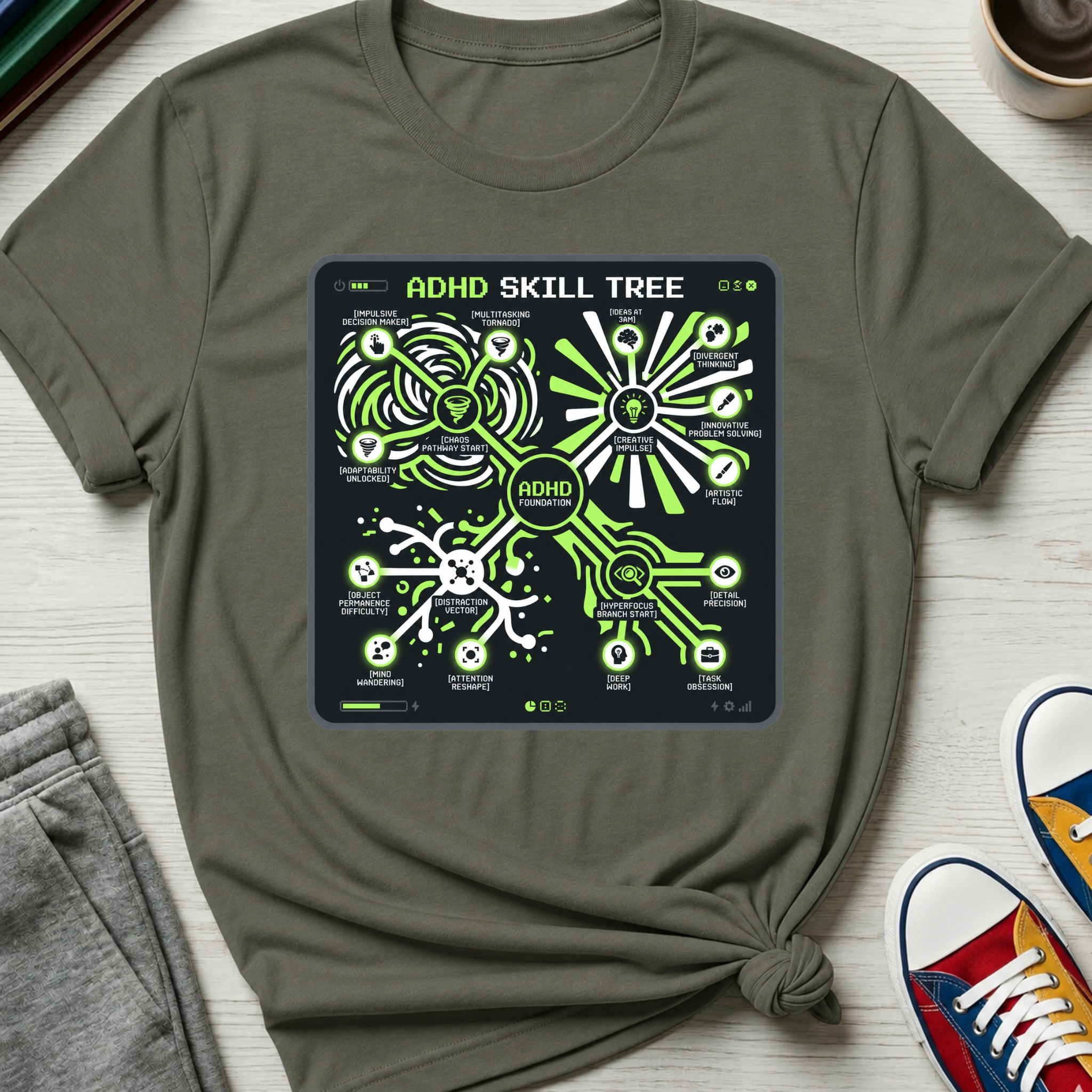 ADHD Skill Tree 2 | T-Shirt