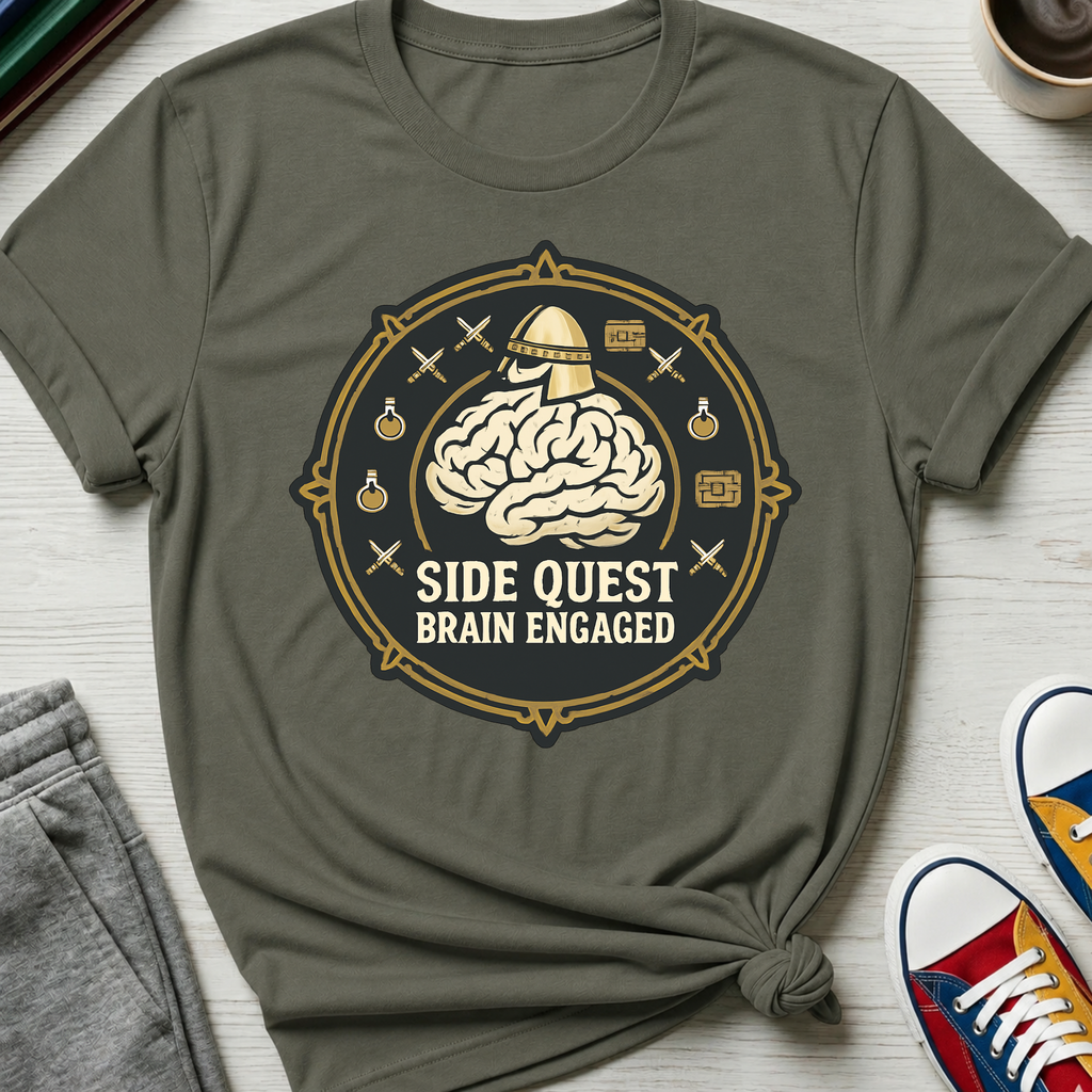 Side Quest Brain Engaged | T-Shirt