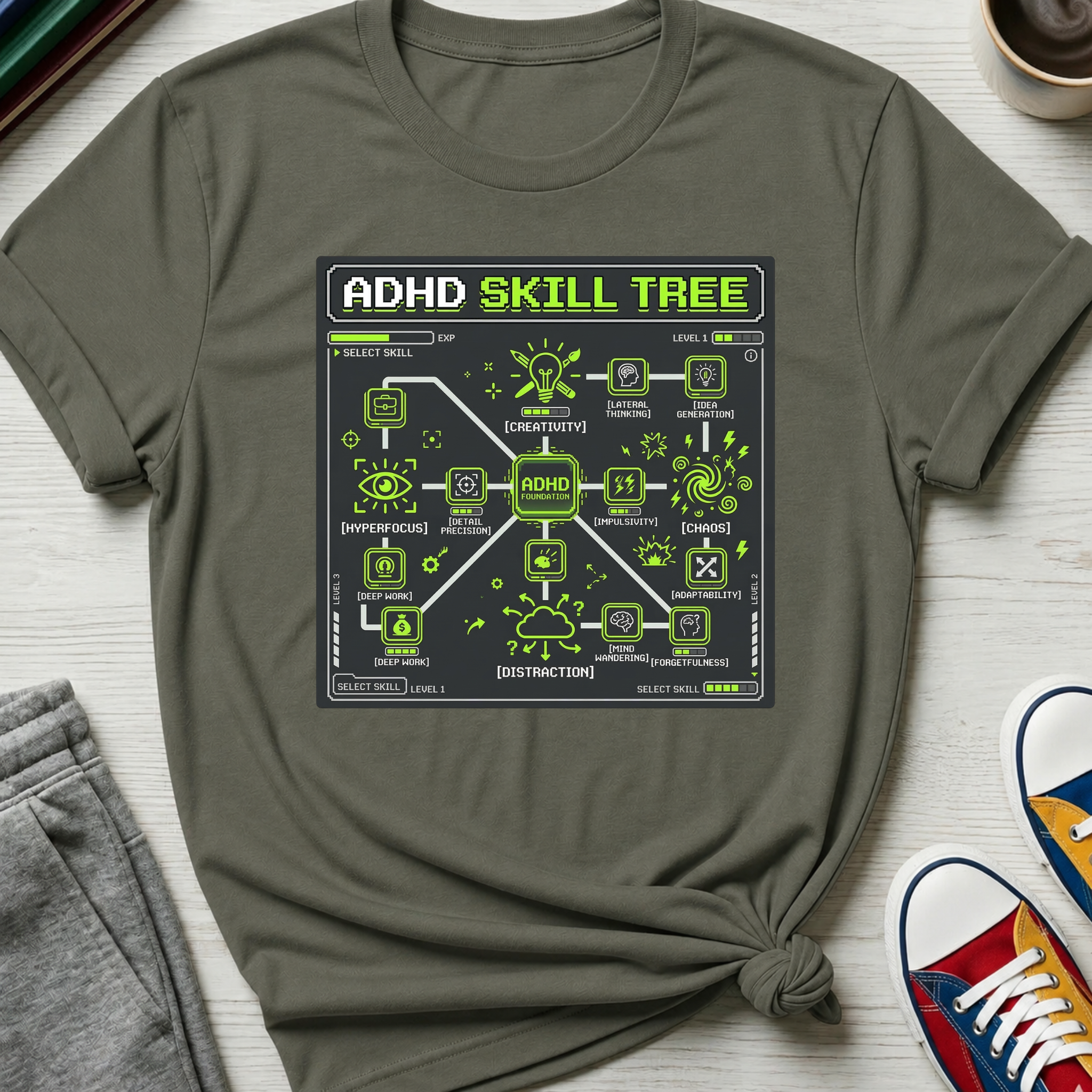 ADHD Skill Tree | T-Shirt